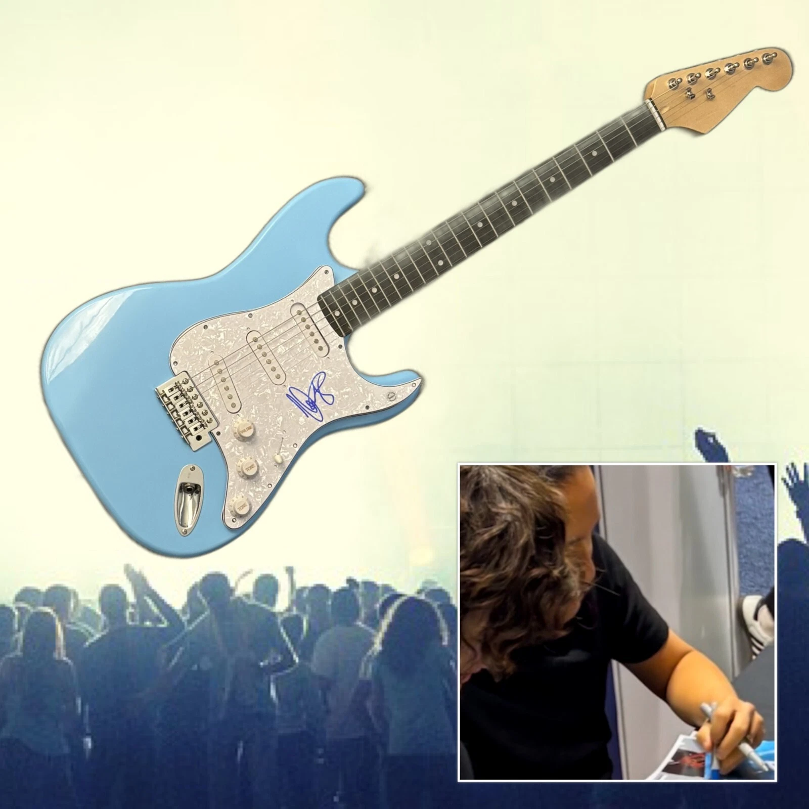 GFA DragonForce Band Guitarist * HERMAN LI * Signed Electric Guitar PROOF COA