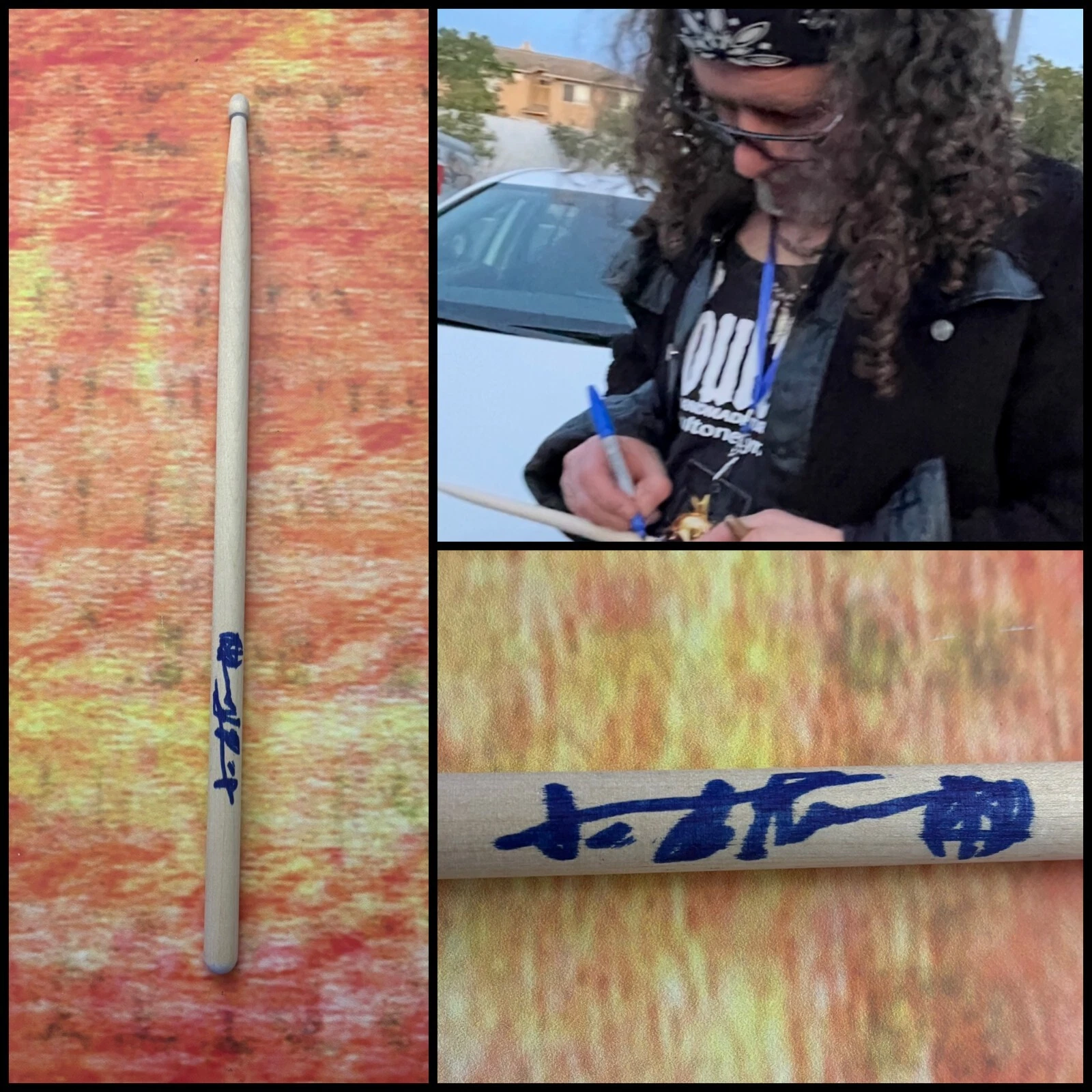 GFA White Zombie Drummer * IVAN DE PRUME * Signed Drumstick PROOF P5 COA