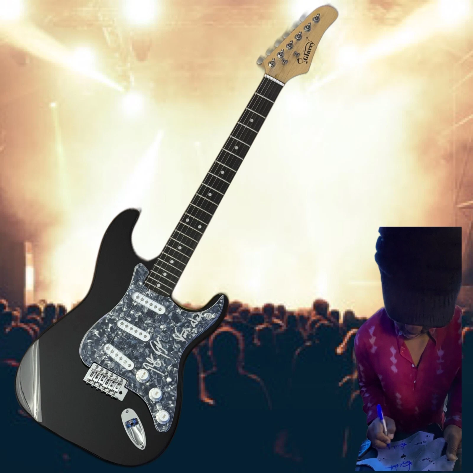 GFA Victor Wooten * BELA FLECK AND THE FLECKTONES * Signed Electric Guitar COA