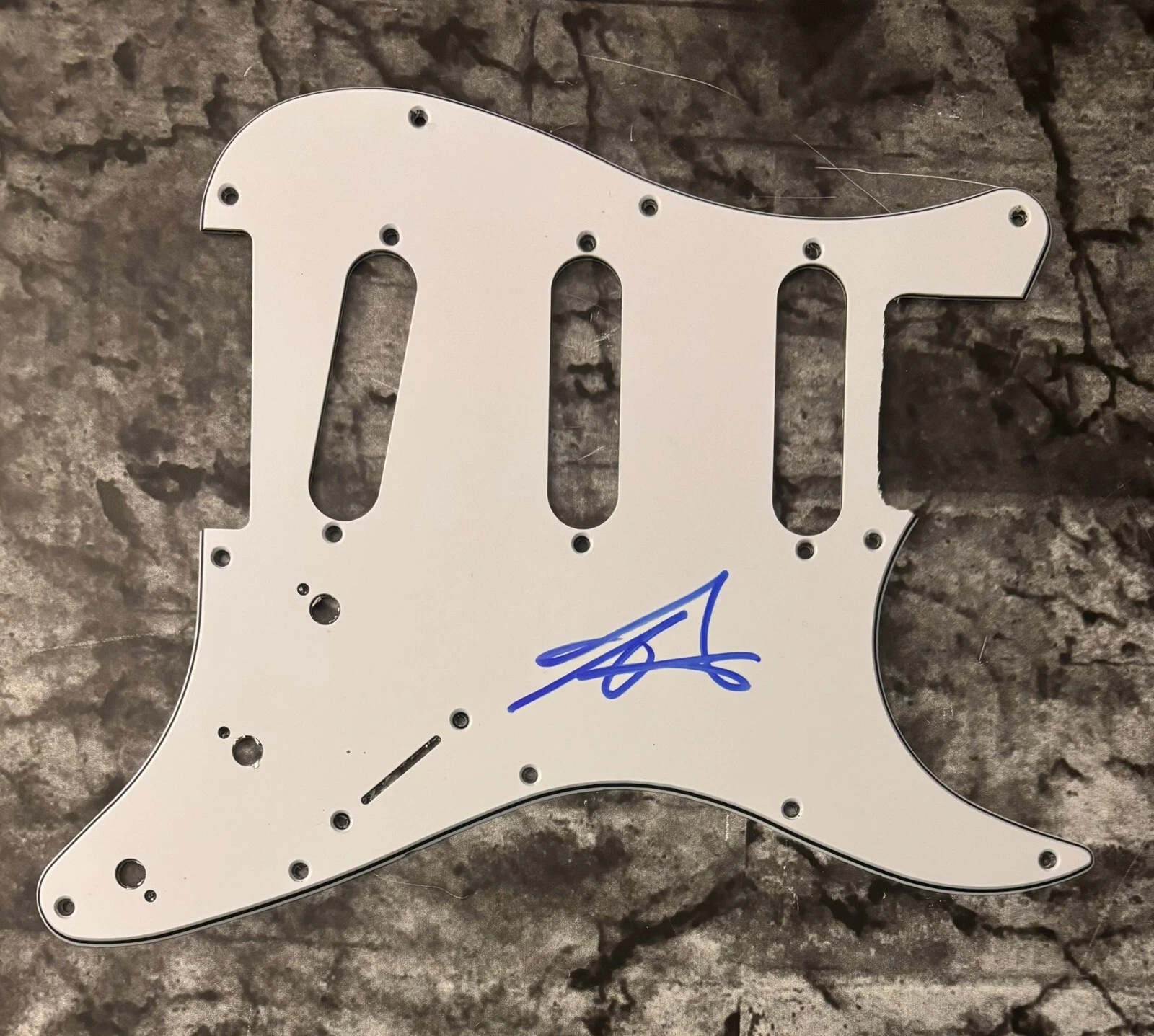 GFA Santana Band Singer * ANDY VARGAS * Signed Electric Pickguard COA