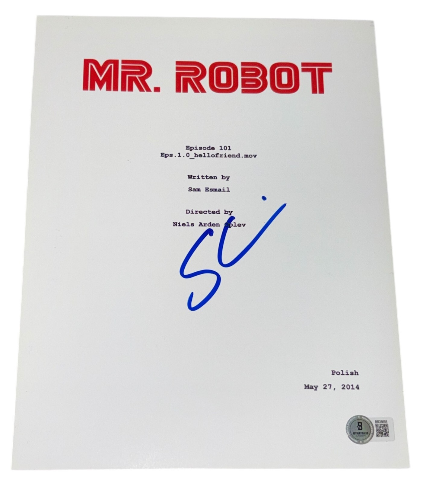 Sam Esmail Signed Autograph Mr. Robot 