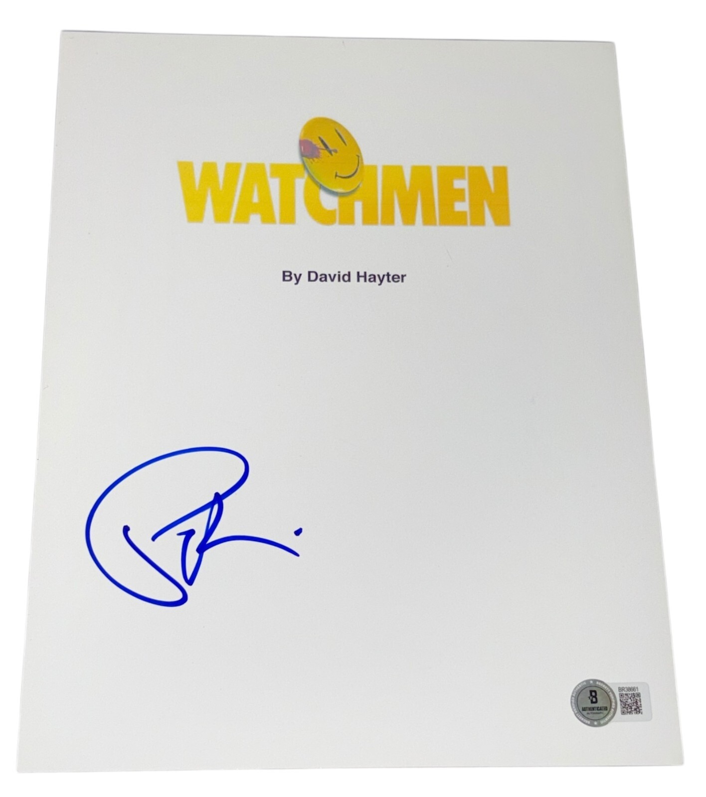 Patrick Wilson Signed Autograph Watchmen Full Movie Script Screenplay Beckett