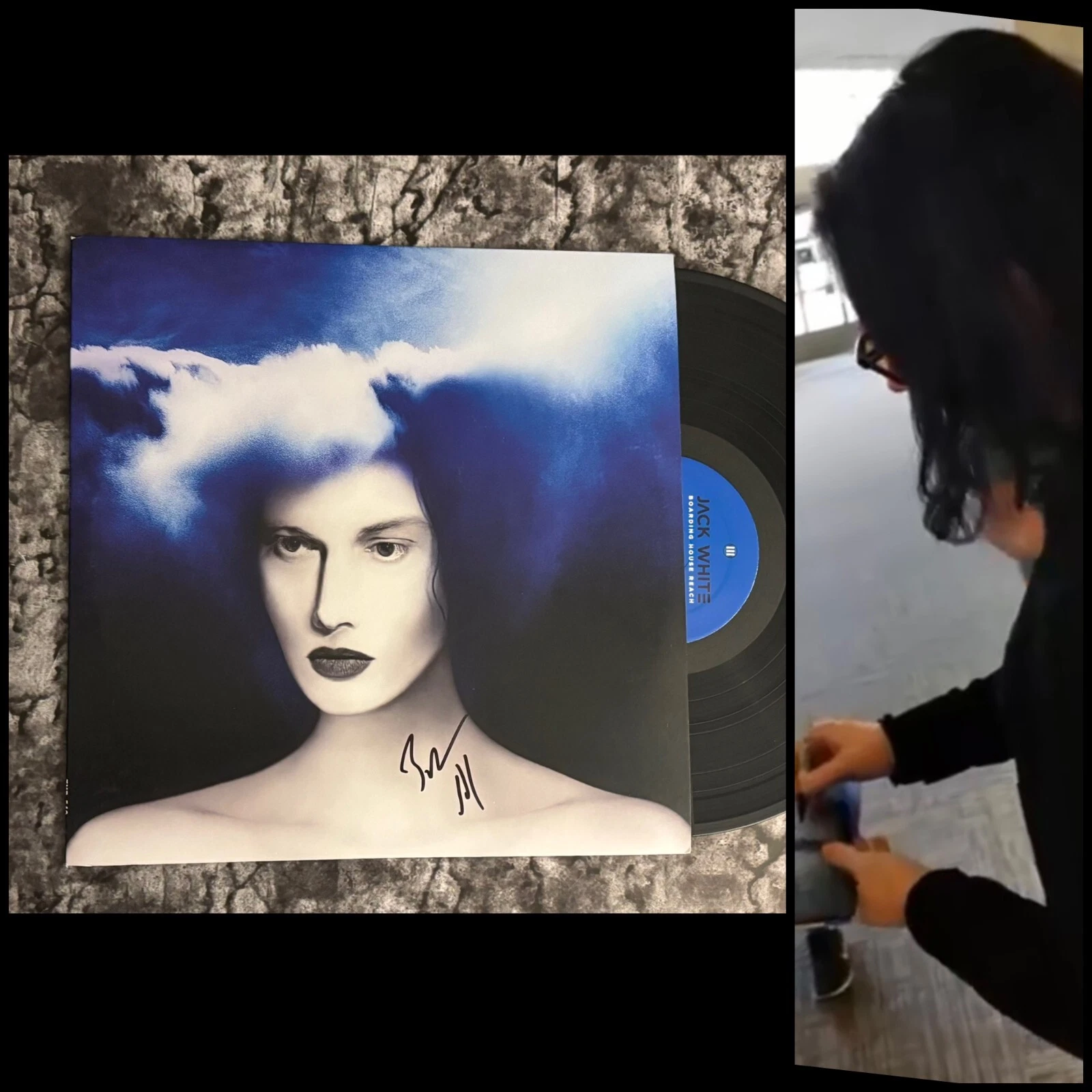 GFA Boarding House Reach * JACK WHITE * Signed Record Album PROOF COA