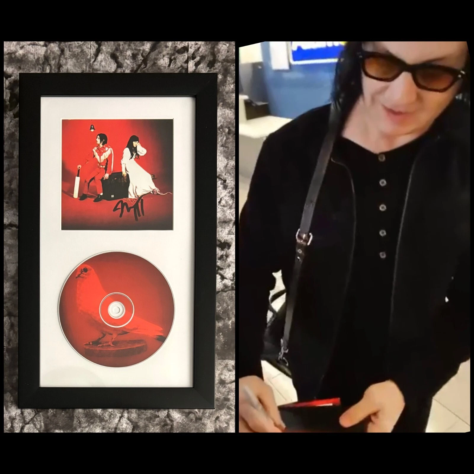 GFA The White Stripes * JACK WHITE * Signed Framed CD Booklet PROOF COA