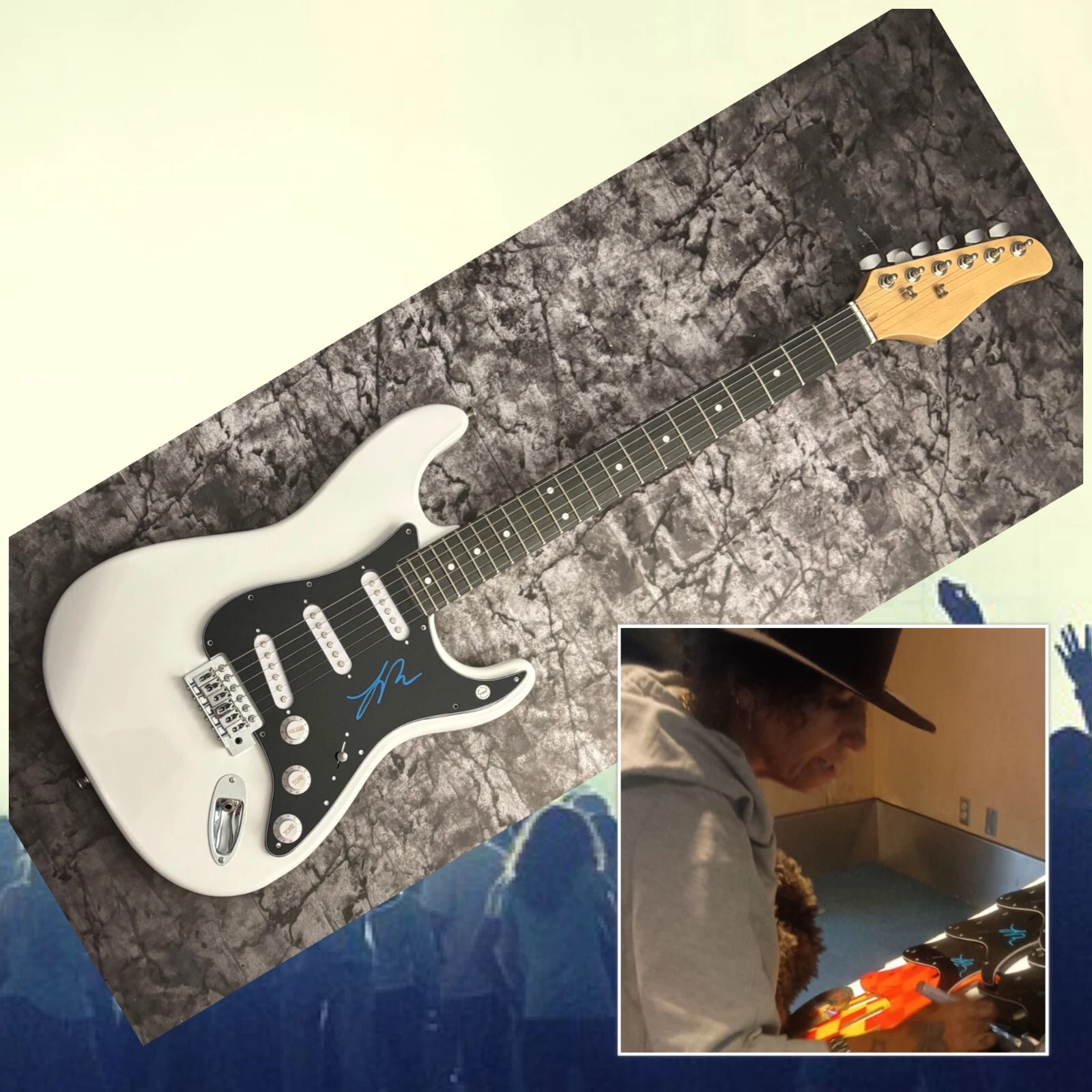 GFA 4 Non Blondes Band * LINDA PERRY * Signed Electric Guitar PROOF COA