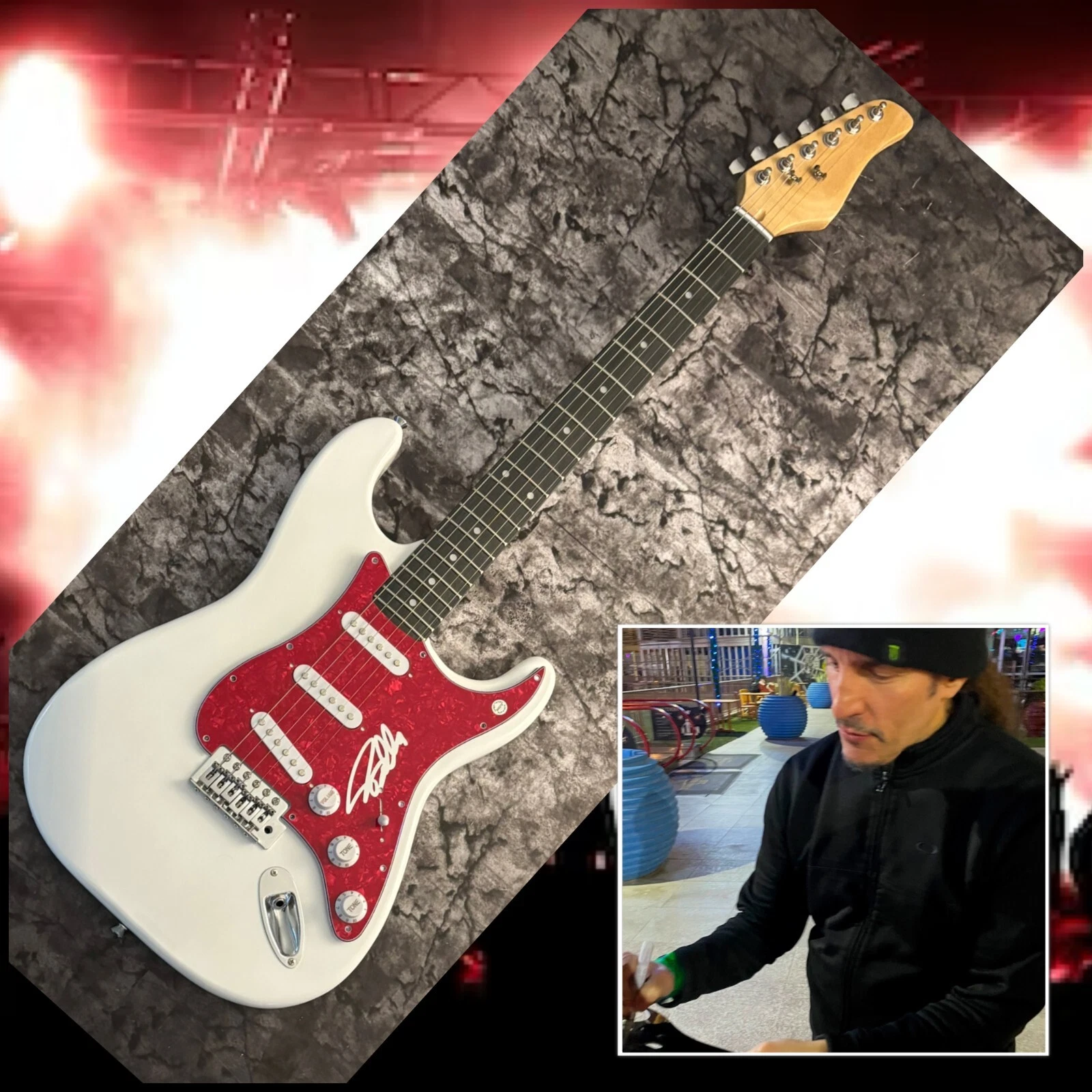 GFA Anthrax Band Bassist * FRANK BELLO * Signed Electric Guitar PROOF COA