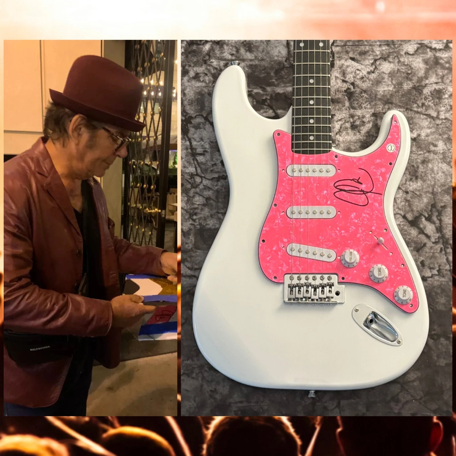 GFA Journey Band Keyboardist * JONATHAN CAIN * Signed Electric Guitar PROOF COA