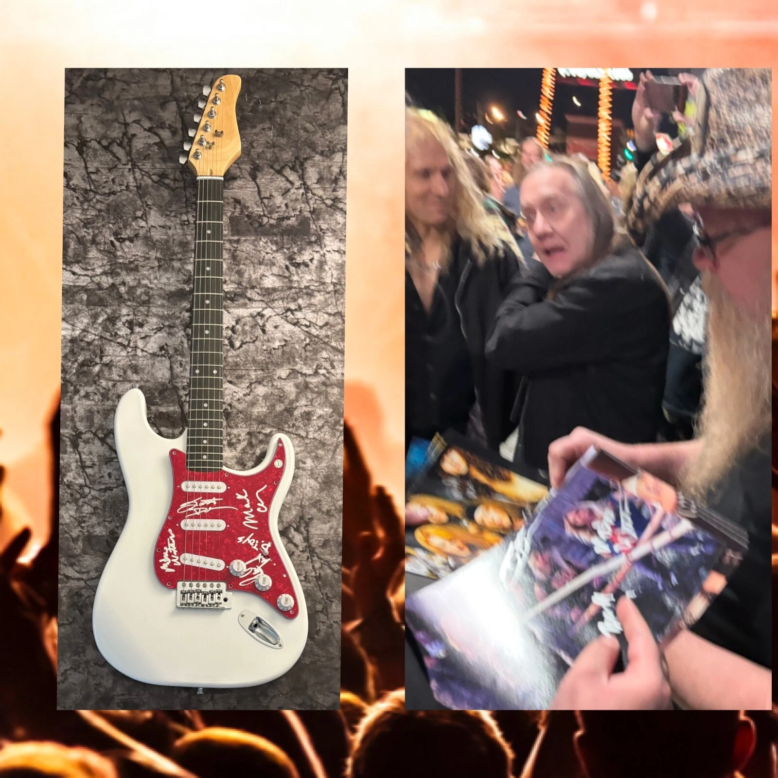 GFA Teas'n , Pleas'n Band * DANGEROUS TOYS * Signed Electric Guitar PROOF COA