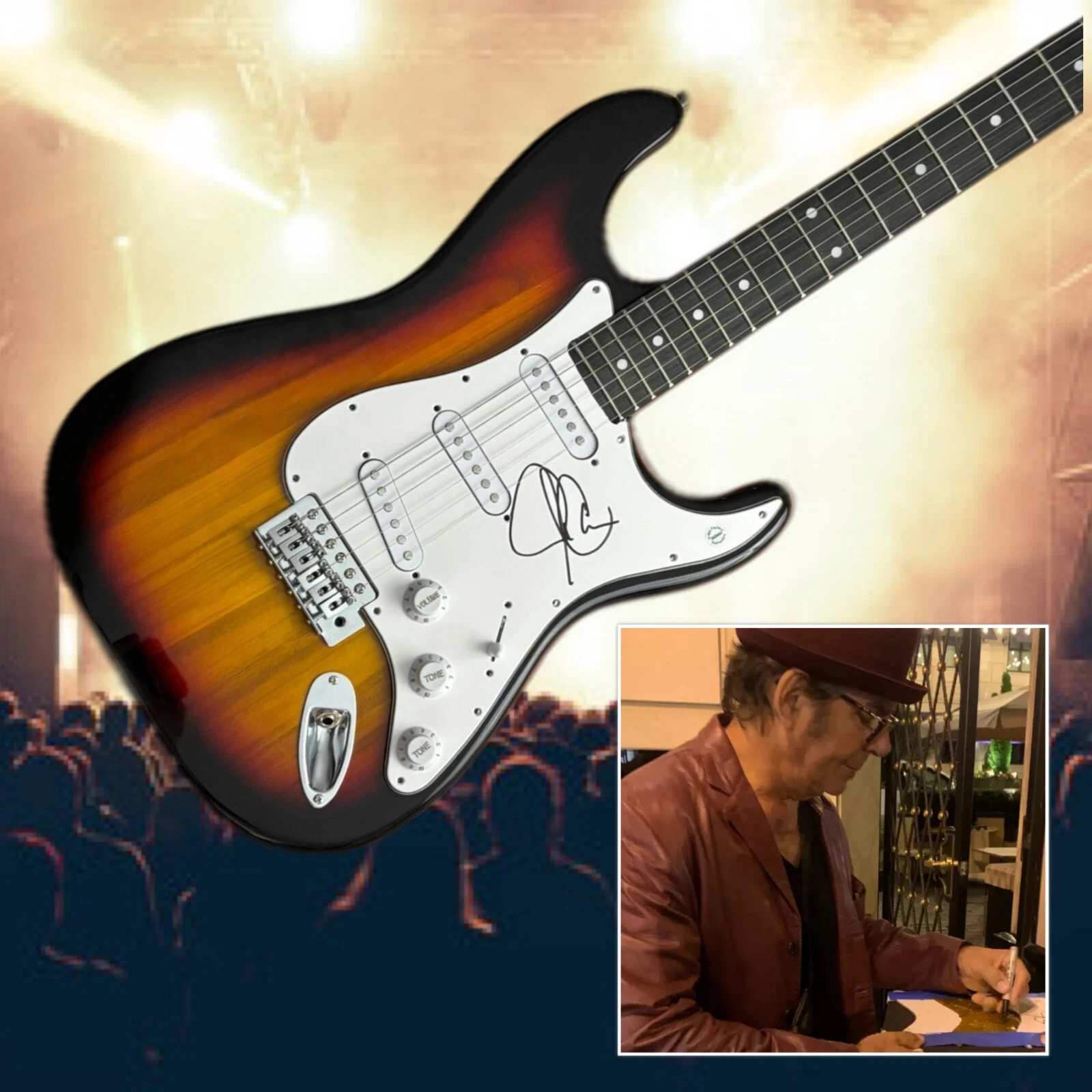 GFA Journey Band Keyboardist * JONATHAN CAIN * Signed Electric Guitar PROOF COA