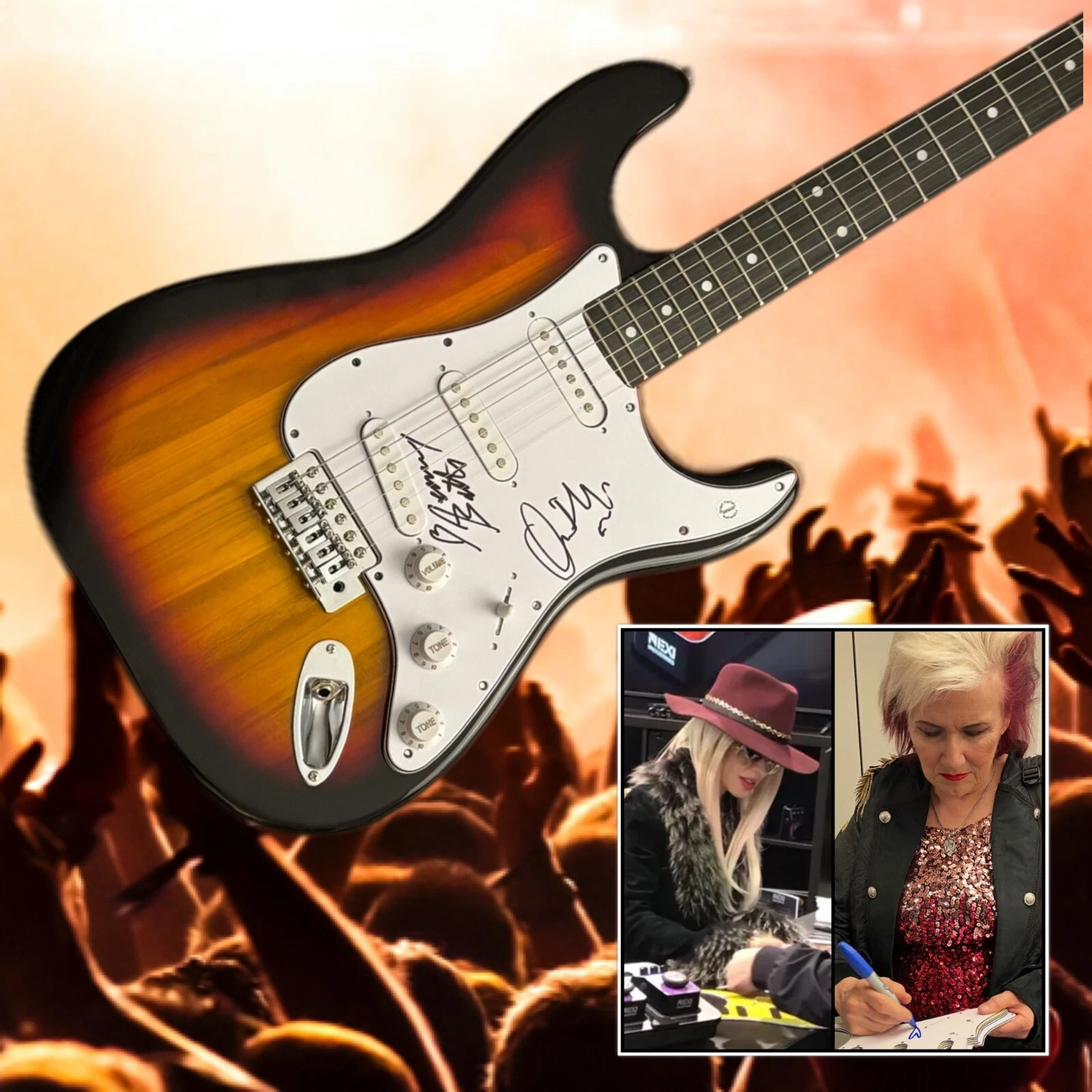 GFA Michael Jackson's * ORIANTHI & JENNIFER BATTEN * Signed Electric Guitar COA