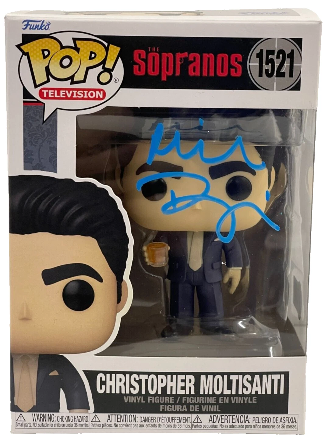 Michael Imperioli Signed Christopher Moltisanti Sopranos Funko 1521 Beckett