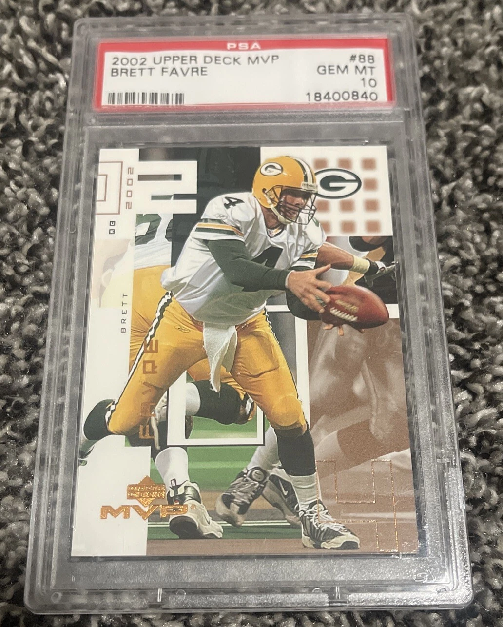 2002 Upper Deck MVP Brett Favre #88 PSA 10 GEM MINT Packers