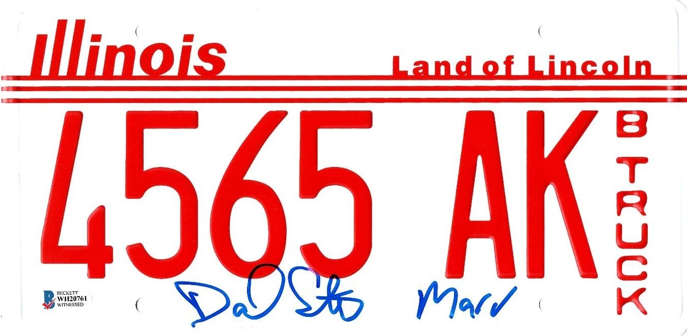 Daniel Stern Signed License Plate Home Alone Authentic Autograph Beckett