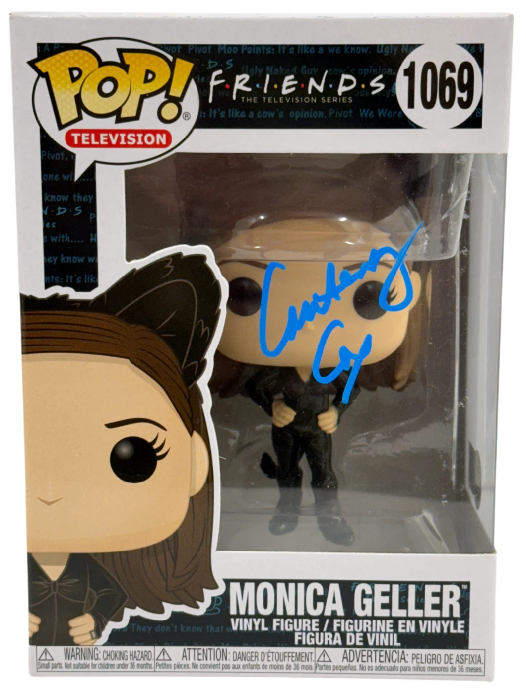Courteney Cox Signed Monica Geller 1069 Funko Friends Autograph Beckett