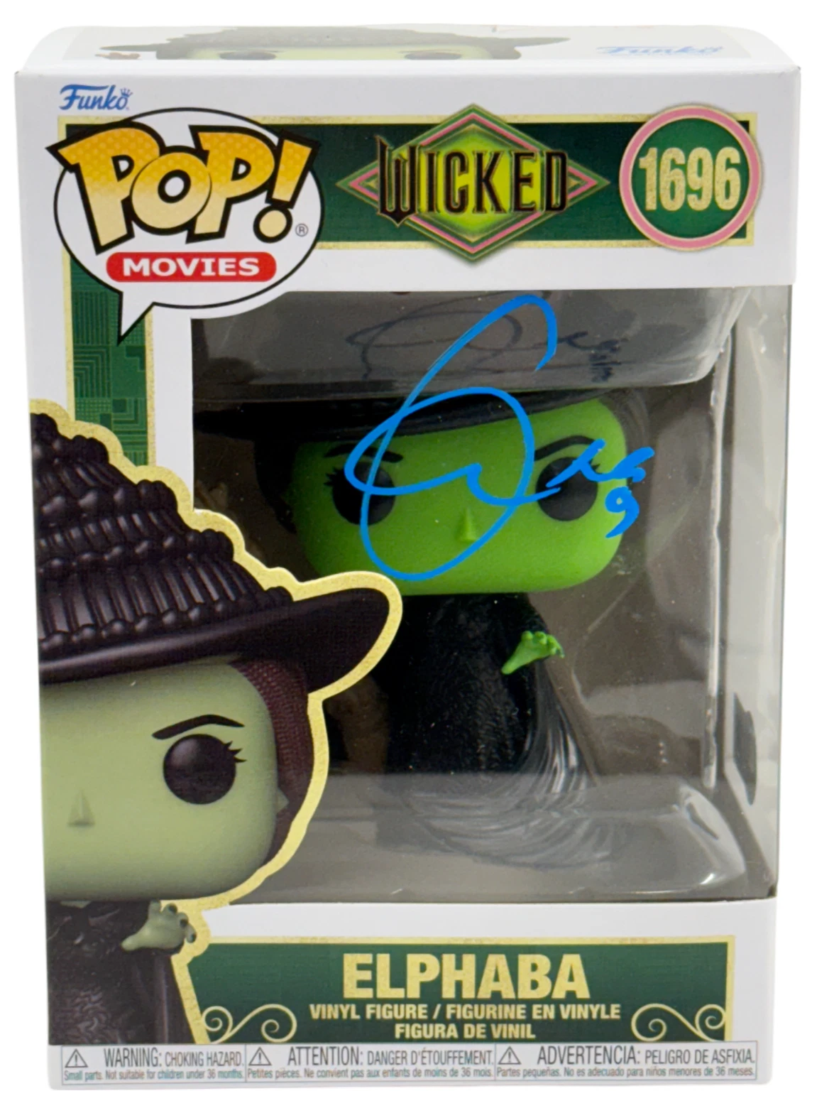 Cynthia Erivo Signed Elphaba Funko Wicked Authentic Autograph Beckett