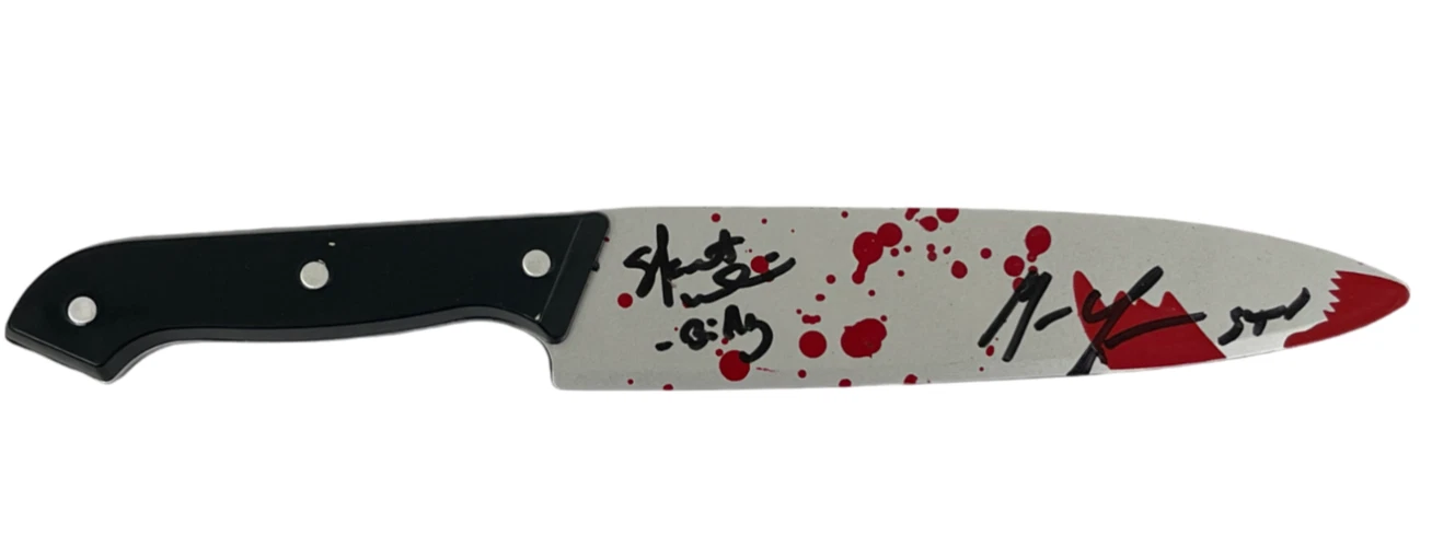 Matthew Lillard Skeet Ulrich Signed Prop Knife Scream Autograph Beckett Witness