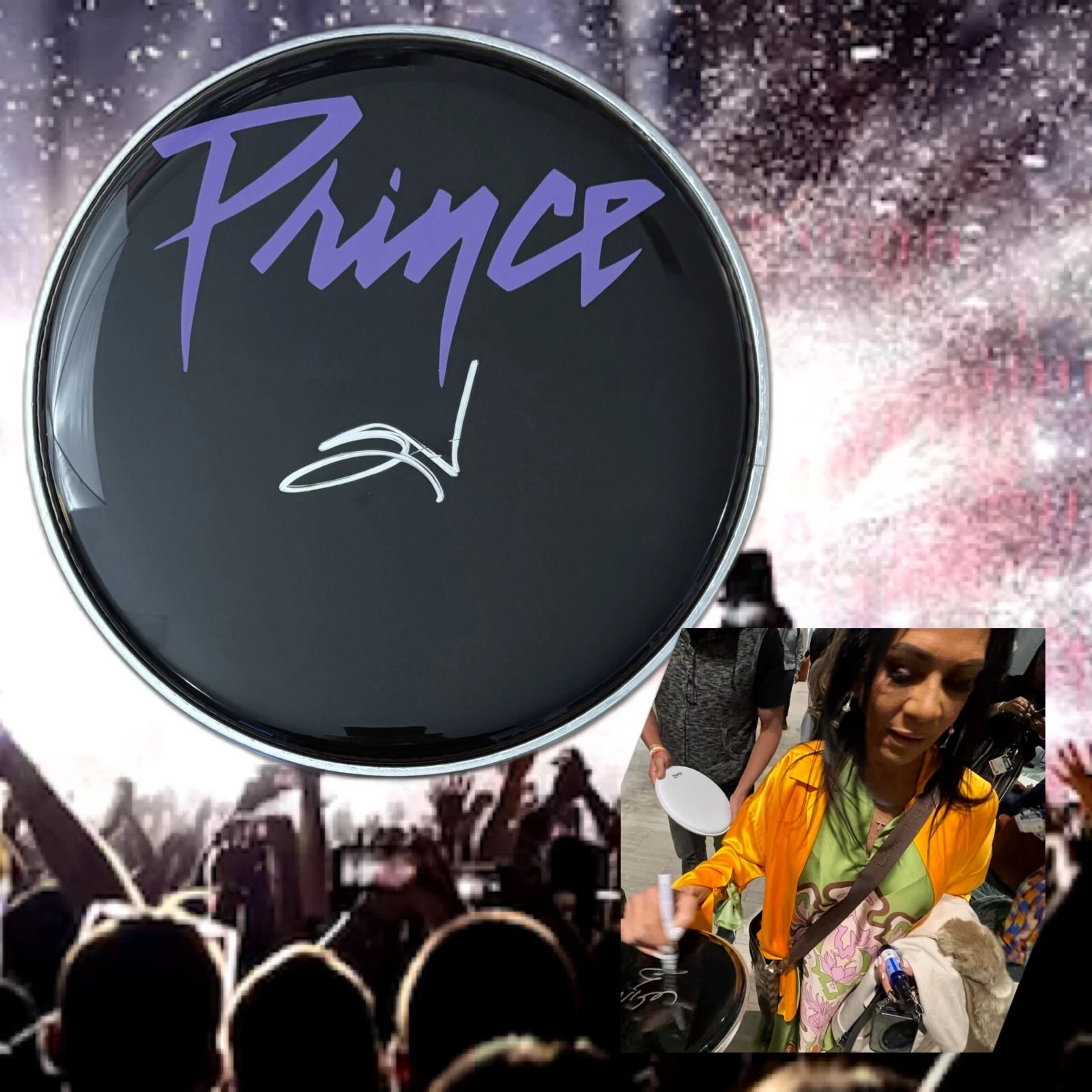 GFA Prince's Legendary Drummer * SHEILA E. * Signed 10