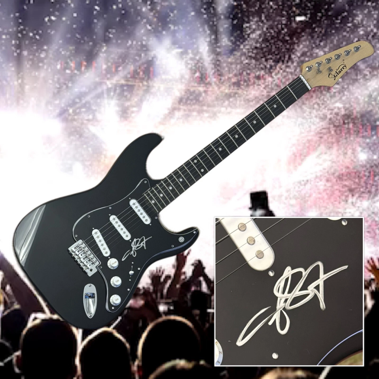 GFA Santana Band Singer * ANDY VARGAS * Signed Electric Guitar COA