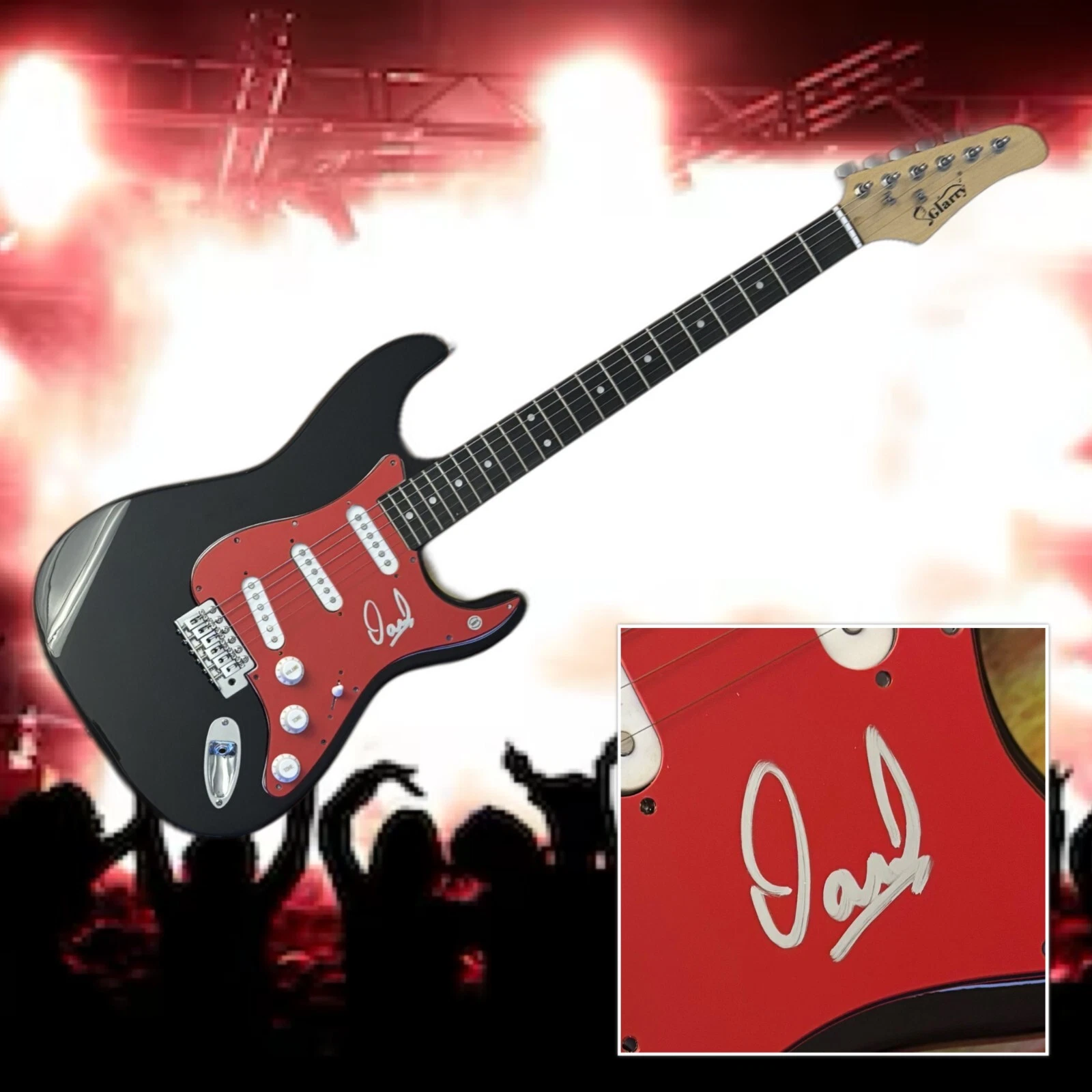 GFA Korn Original Drummer * DAVID SILVERIA * Signed Electric Guitar PROOF COA