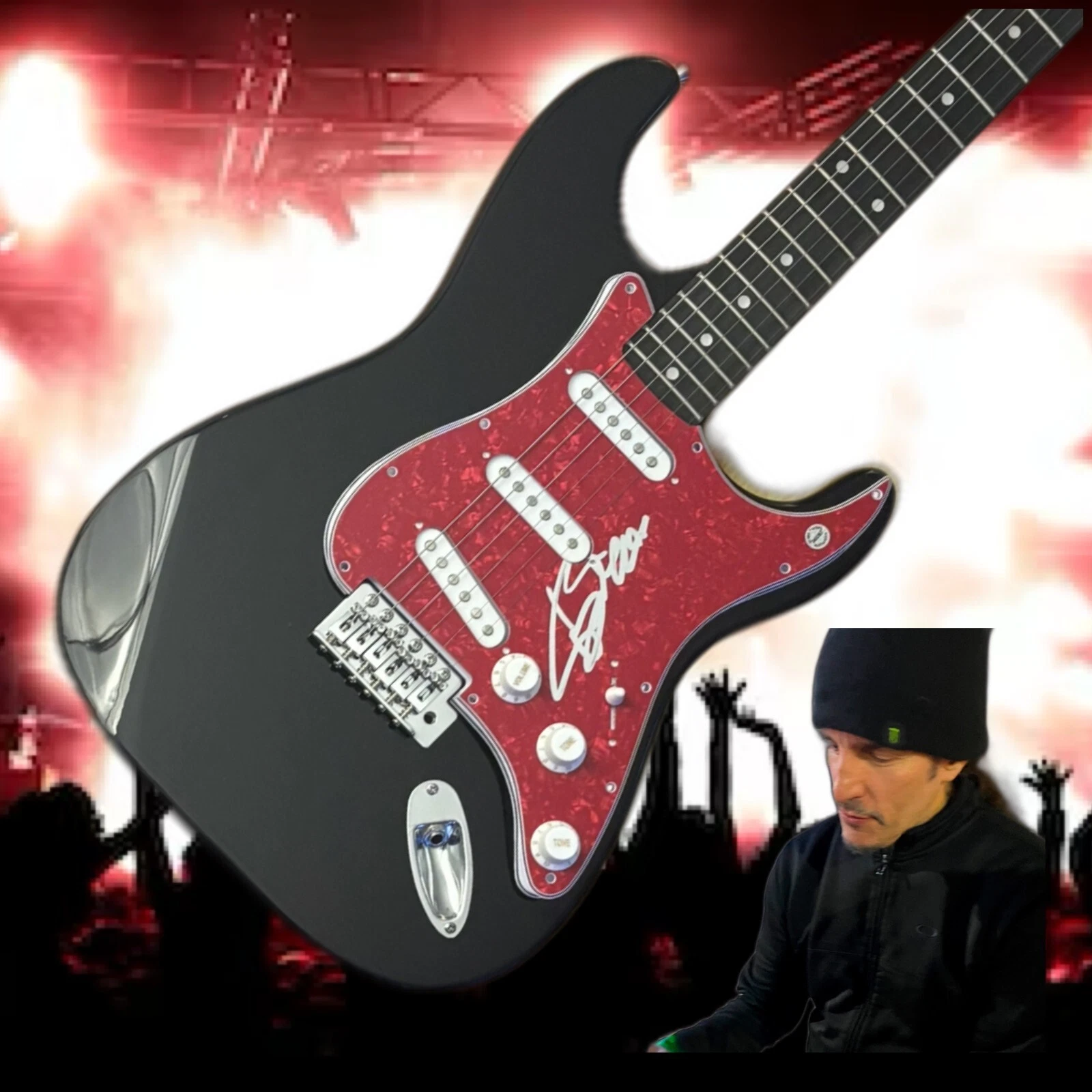 GFA Anthrax Band Bassist * FRANK BELLO * Signed Electric Guitar PROOF COA