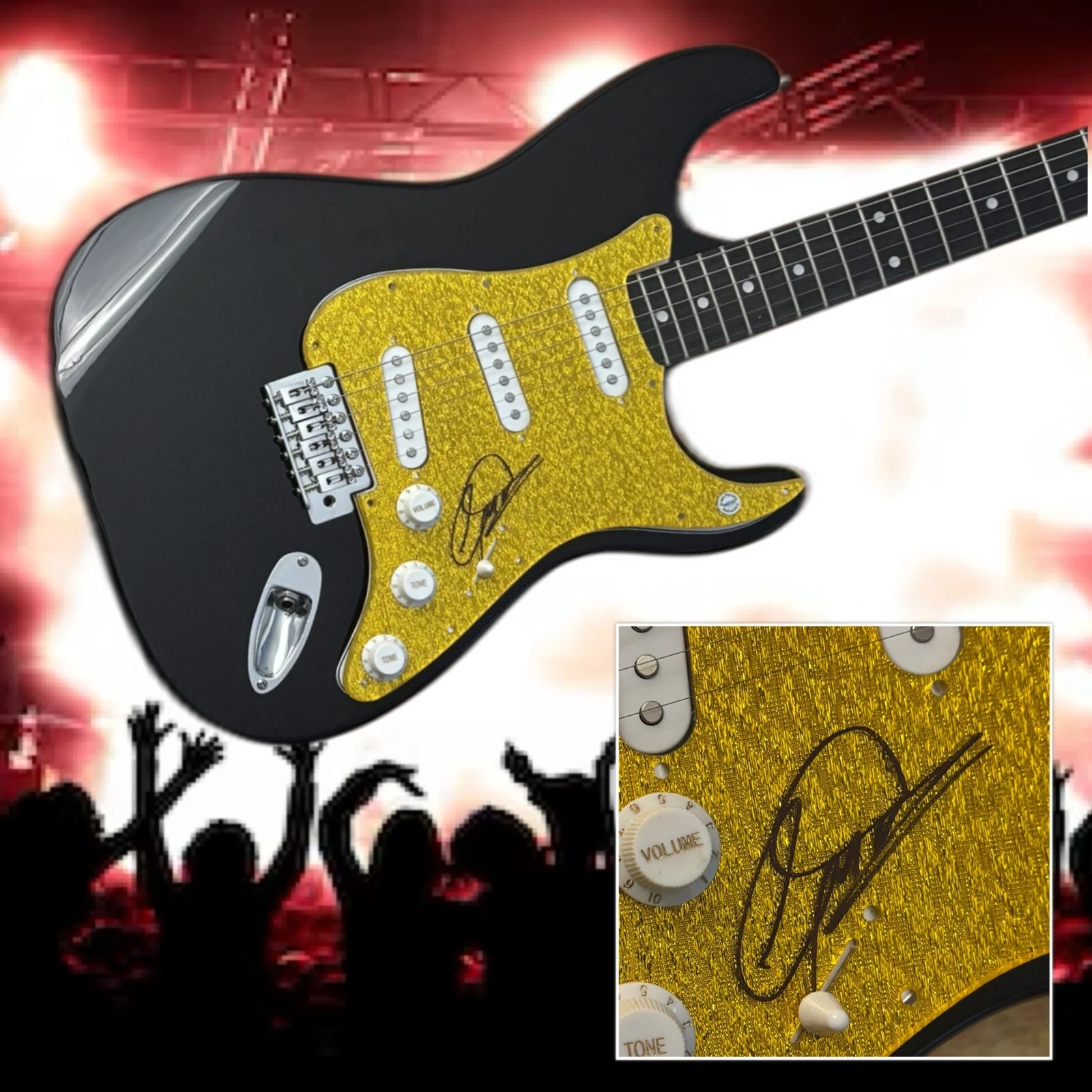 GFA The Buggles & YES Band * GEOFF DOWNES * Signed Electric Guitar COA