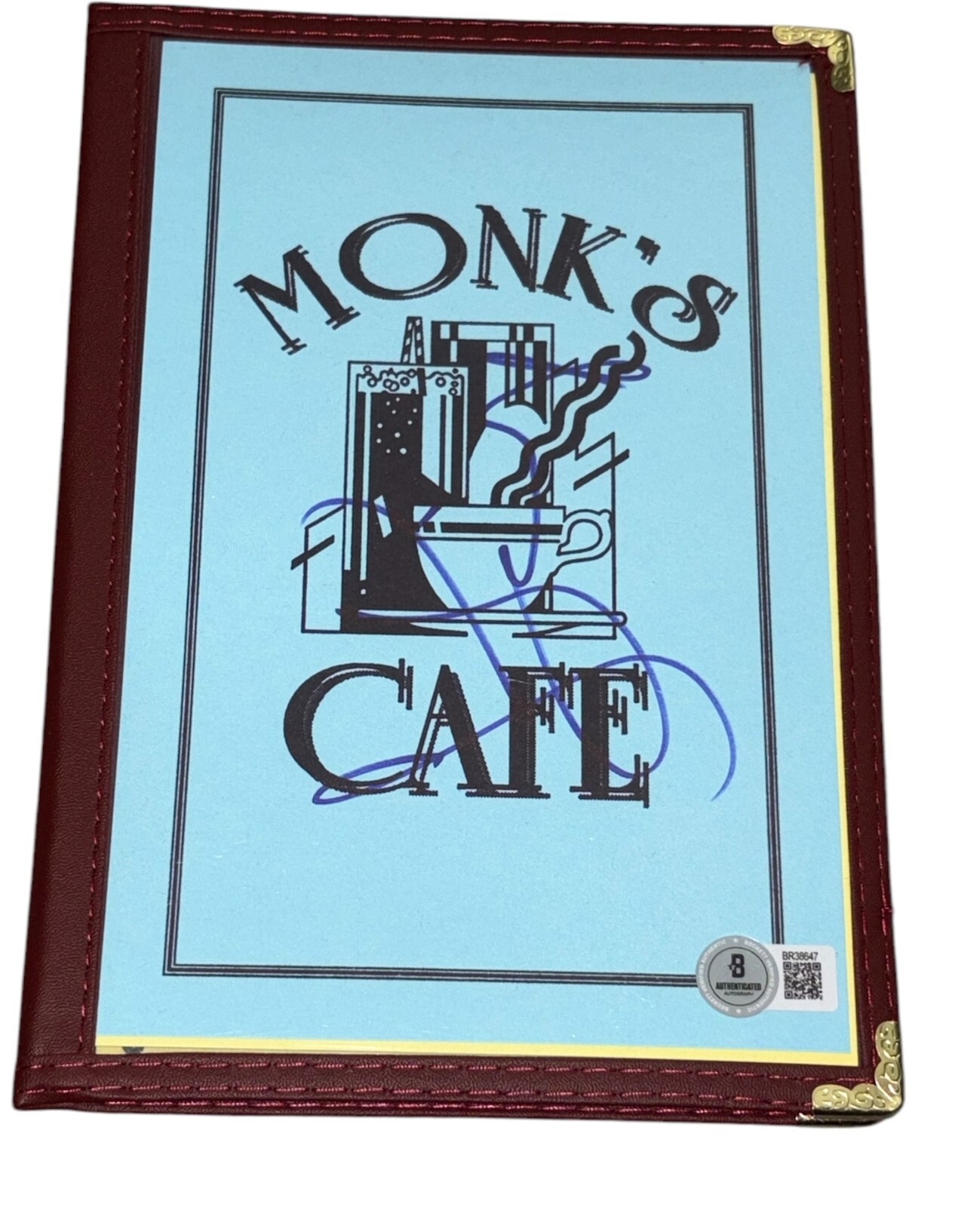 Jerry Seinfeld Signed Autograph Monk's Menu Prop 