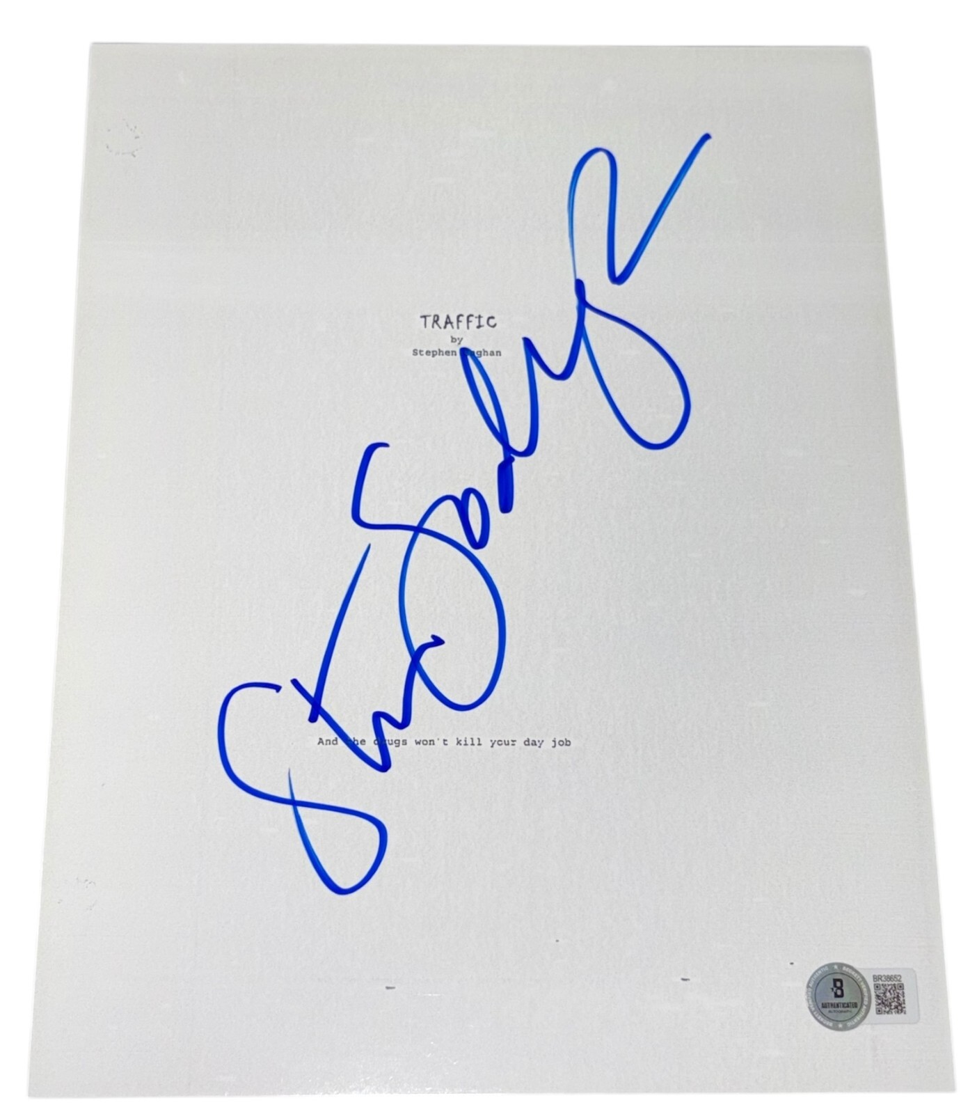Steven Soderbergh Signed Autograph Traffic Full Movie Script Screenplay Beckett