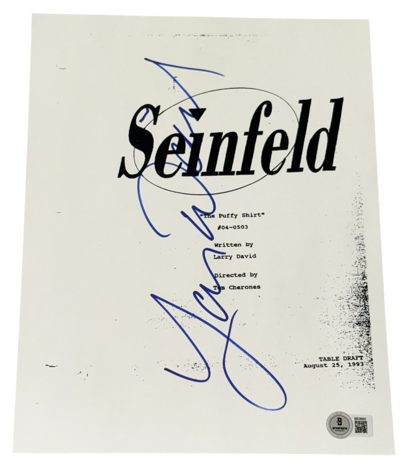 Larry David Signed Autograph Seinfeld 
