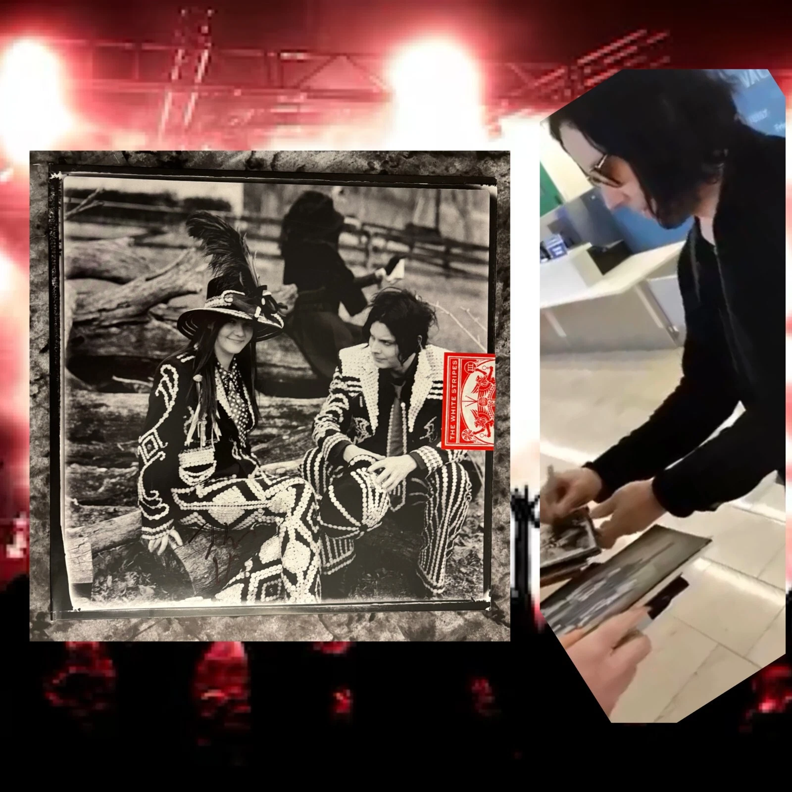 GFA The White Stripes * JACK WHITE * Signed Record Album EXACT PROOF COA