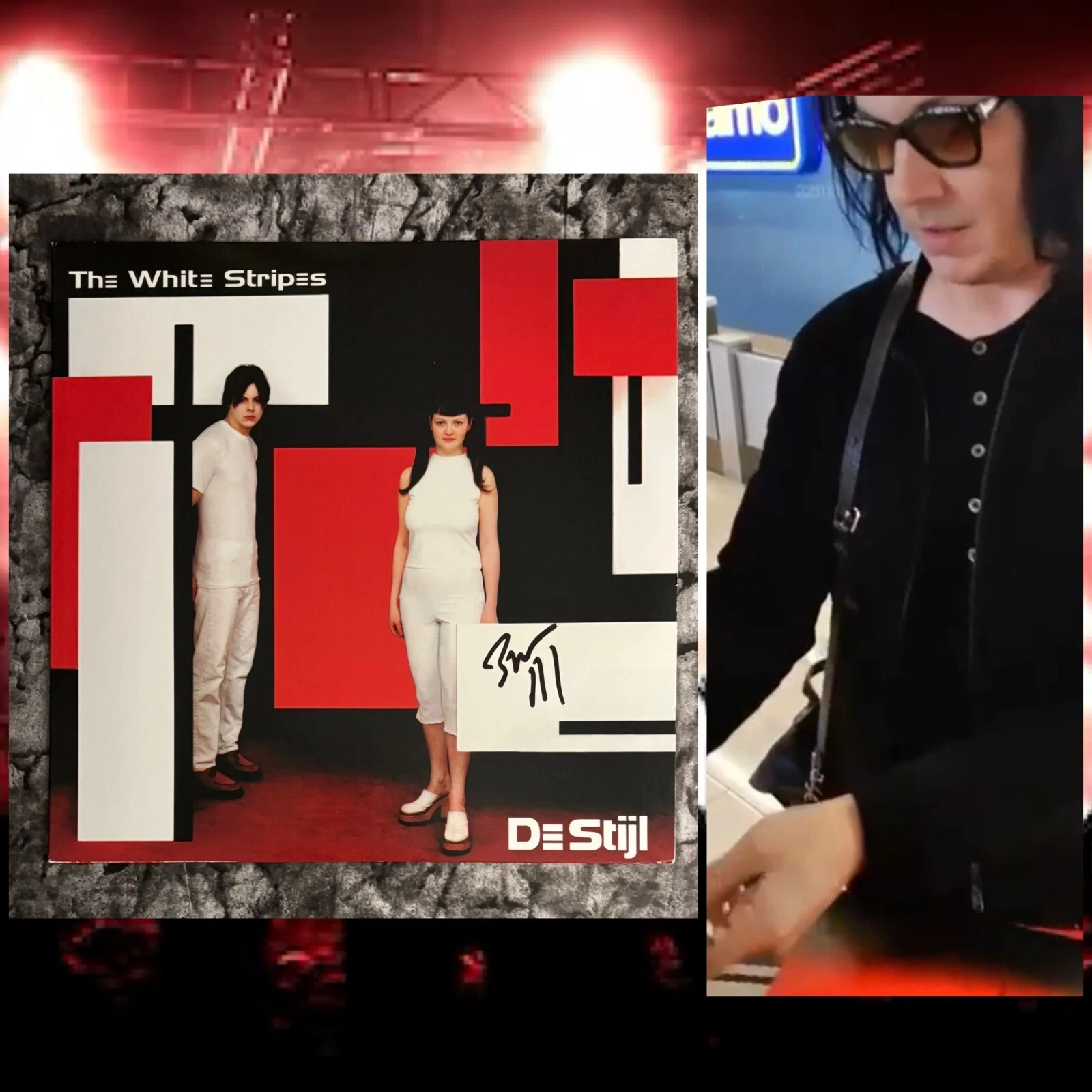 GFA The White Stripes * JACK WHITE * Signed Record Album PROOF COA