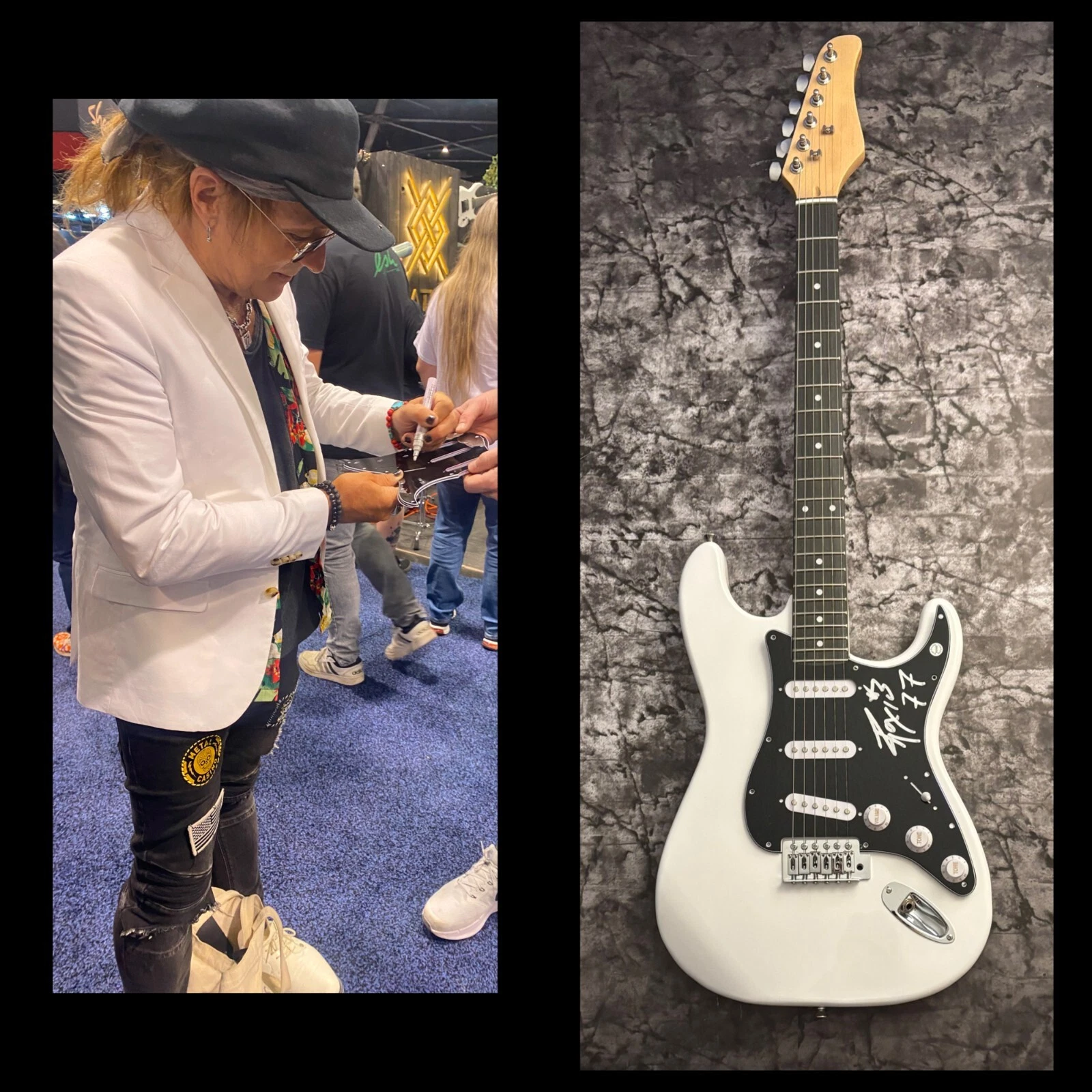 GFA Alice Cooper Guitarist * RYAN ROXIE * Signed Electric Guitar PROOF COA