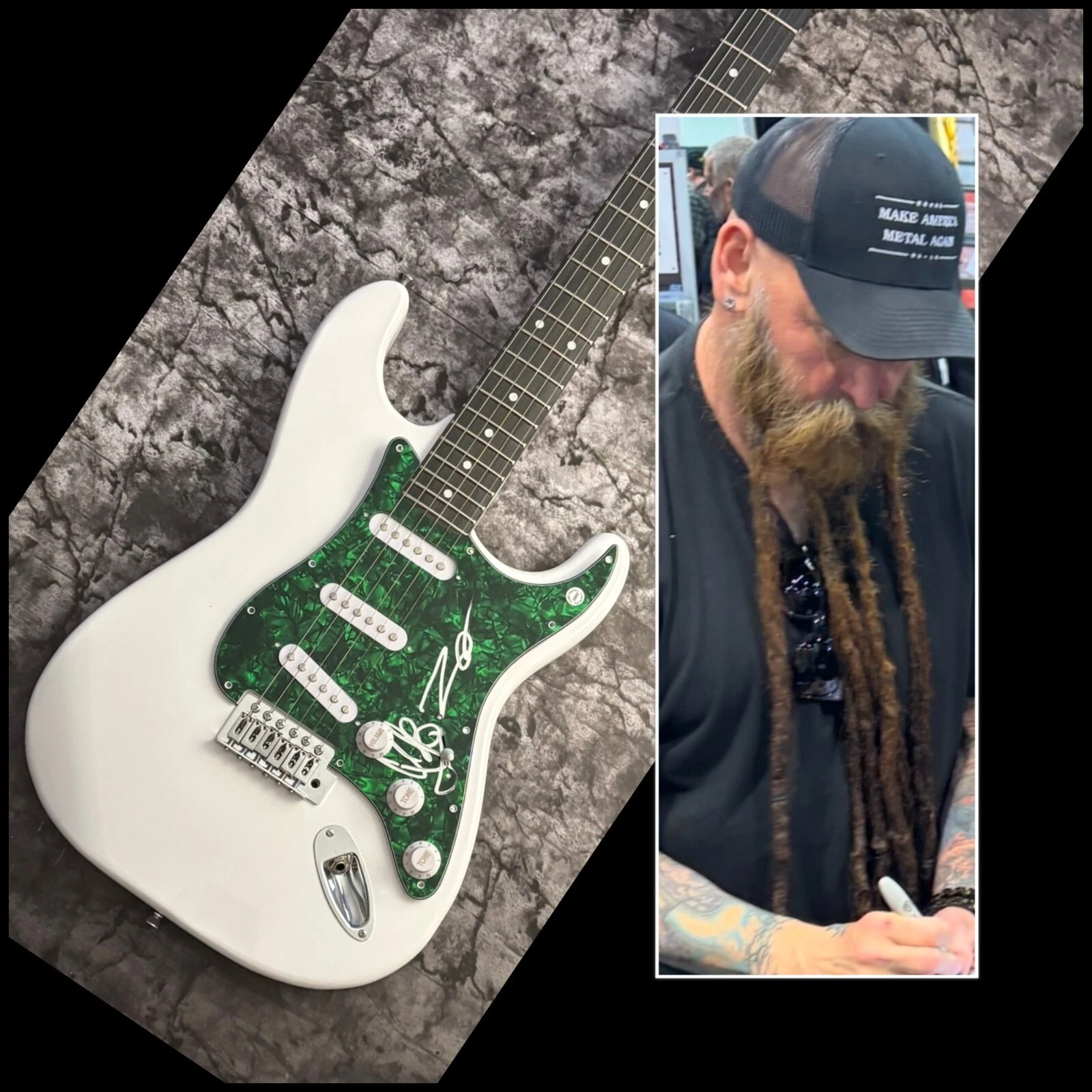 GFA Zoltan & Chris Kael * FIVE FINGER DEATH PUNCH * Signed Electric Guitar COA