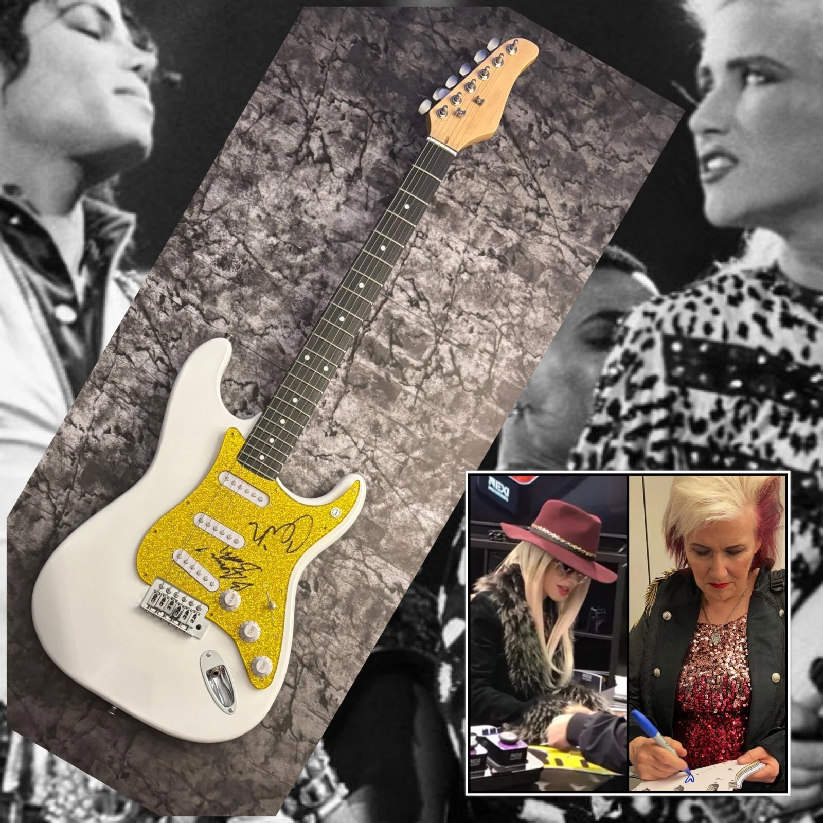 GFA Michael Jackson's * ORIANTHI & JENNIFER BATTEN * Signed Electric Guitar COA