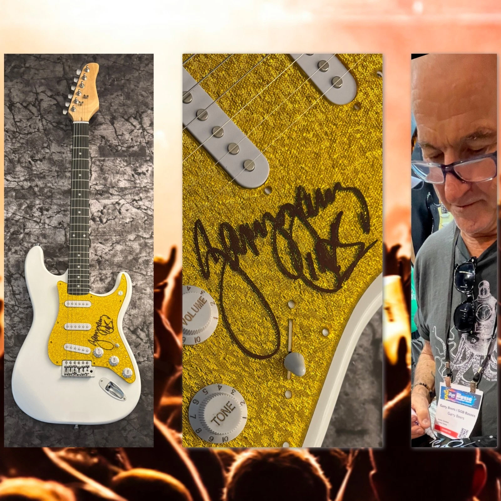 GFA INXS Band Guitarist * GARY BEERS * Signed Electric Guitar PROOF COA