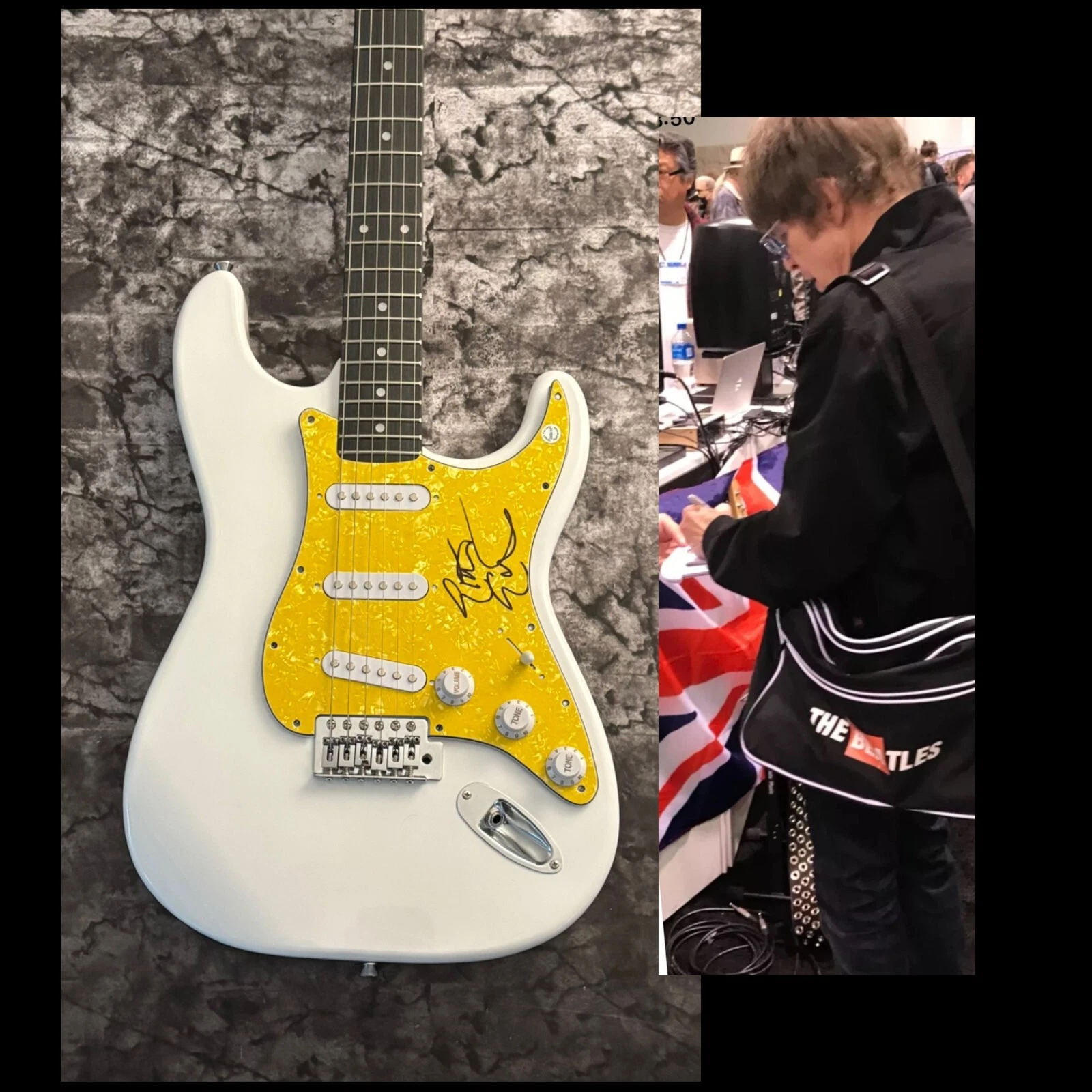 GFA The Cars Guitarist * ELLIOT EASTON * Signed Electric Guitar PROOF COA