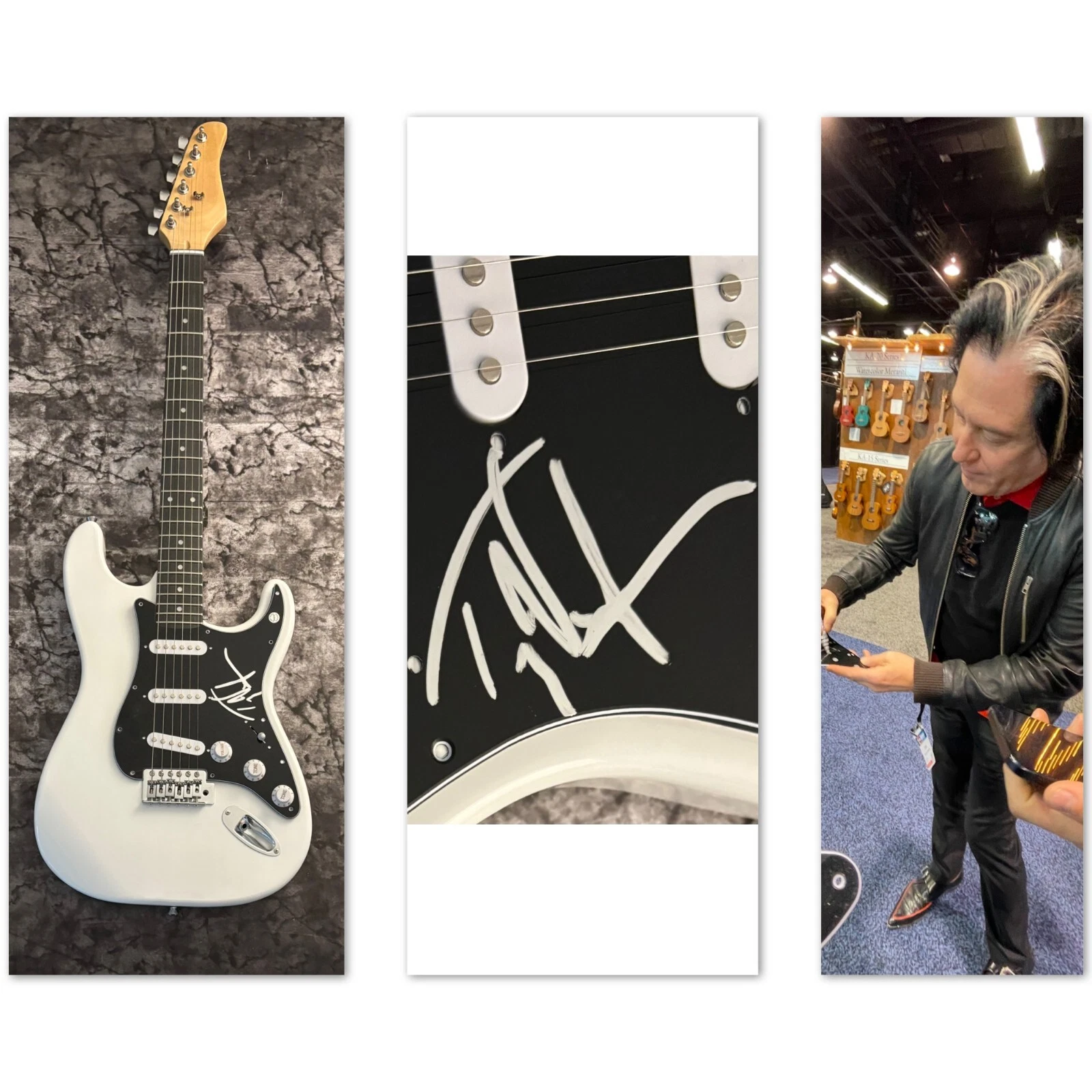 GFA Queens of the Stone Age * TROY VAN LEEUWEN * Signed Electric Guitar COA