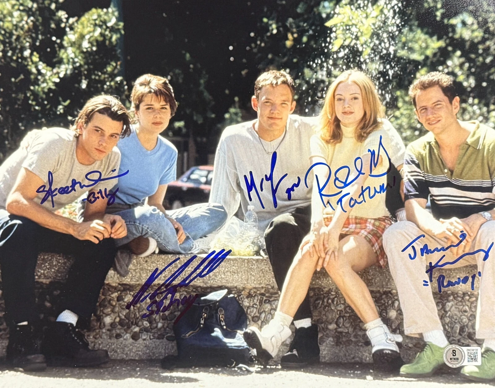 Scream Cast Signed 11x14 Photo Campbell Lillard Skeet Autograph Beckett Witness