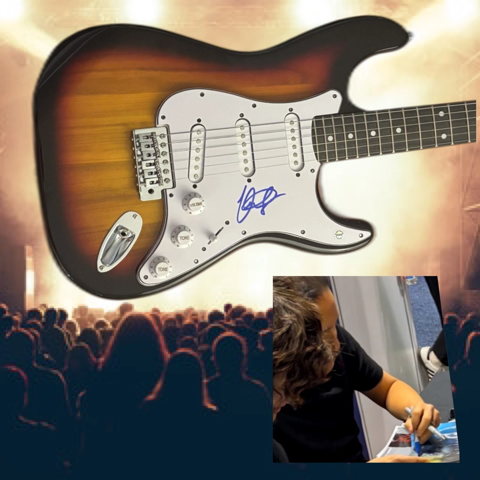 GFA DragonForce Band Guitarist * HERMAN LI * Signed Electric Guitar PROOF COA