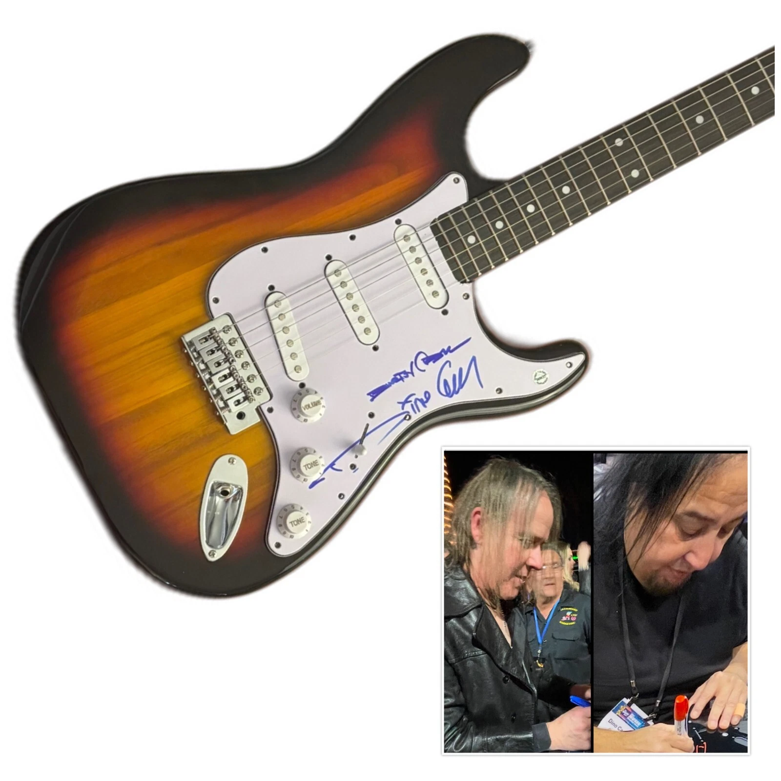 GFA Burton C. Bell & Dino Cazares * FEAR FACTORY * Signed Electric Guitar COA