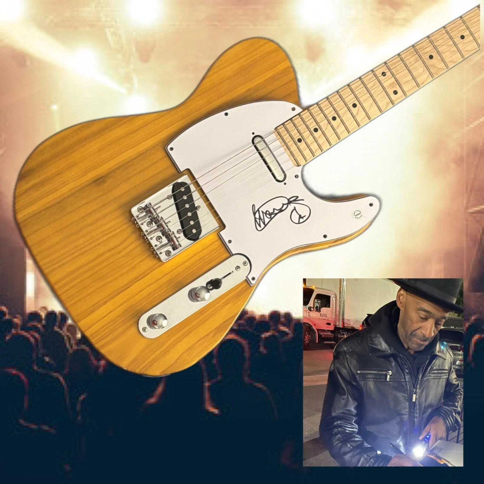 GFA Grammy Winner Bassist * MARCUS MILLER * Signed Electric Guitar PROOF COA