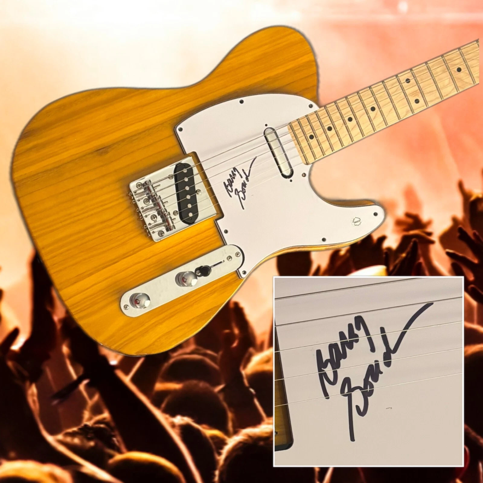 GFA Boston Band Guitarist * BARRY GOUDREAU * Signed Electric Guitar COA