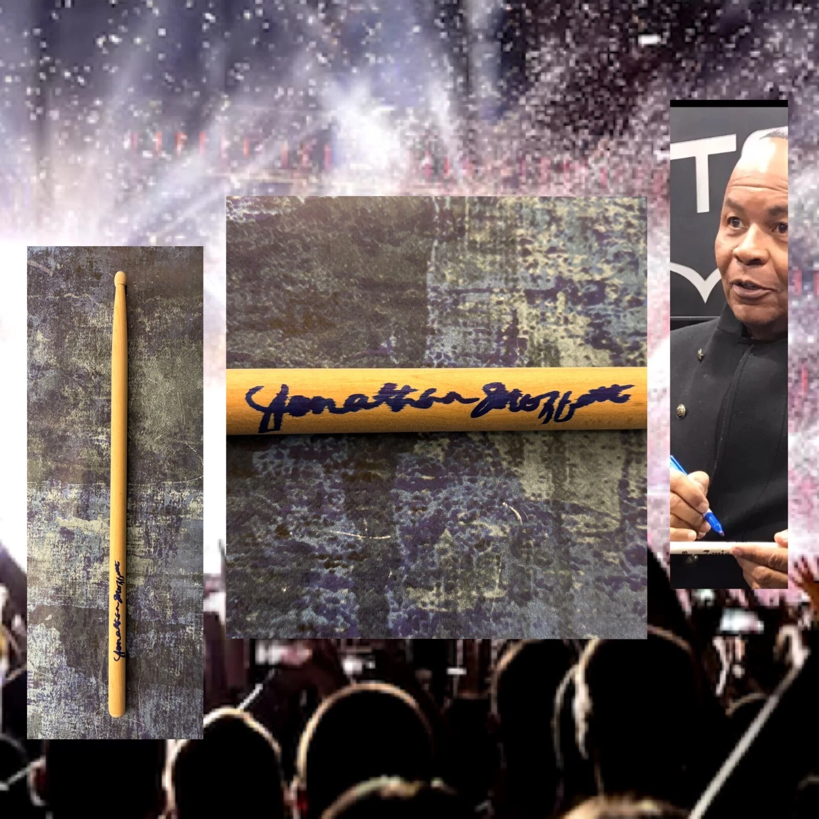 GFA MICHAEL JACKSON’S DRUMMER * JONATHAN MOFFETT * SIGNED DRUMSTICK PROOF COA COLLECTIBLE MEMORABILIA