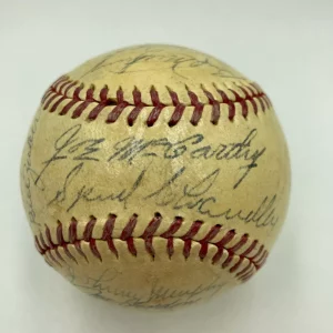 1943 New York Yankees World Series Champs Team Signed AL Baseball JSA COA