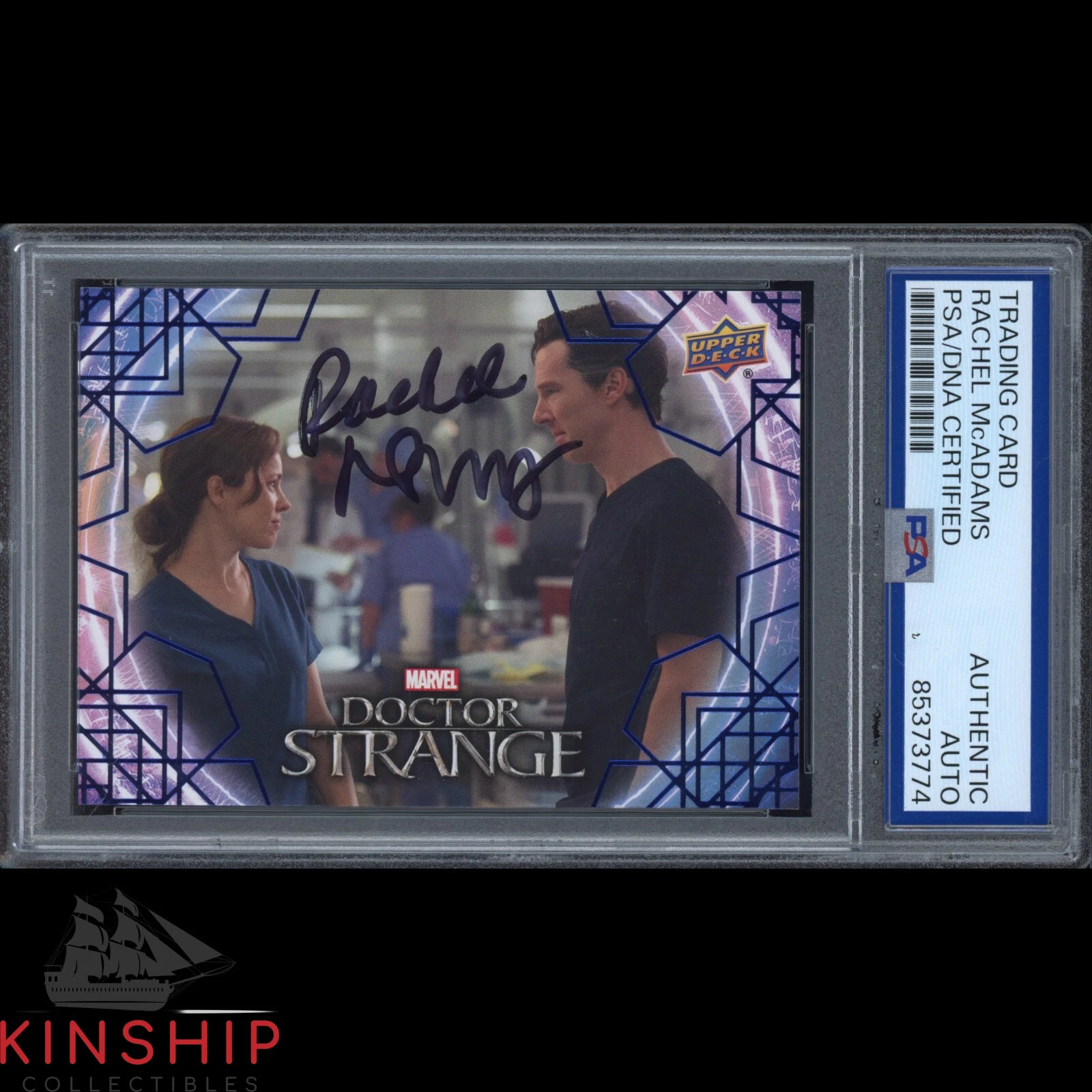 Rachel McAdams signed 2016 Upper Deck Card PSA Slab Doctor Strange Auto C3587