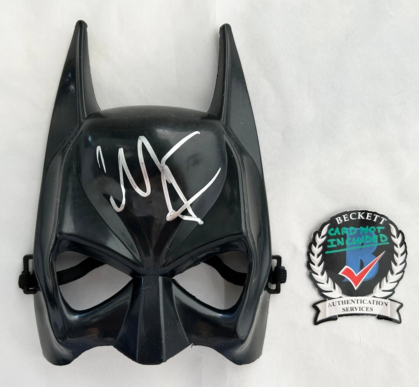Christian Bale Signed Mask Batman Beckett BAS 19 COA