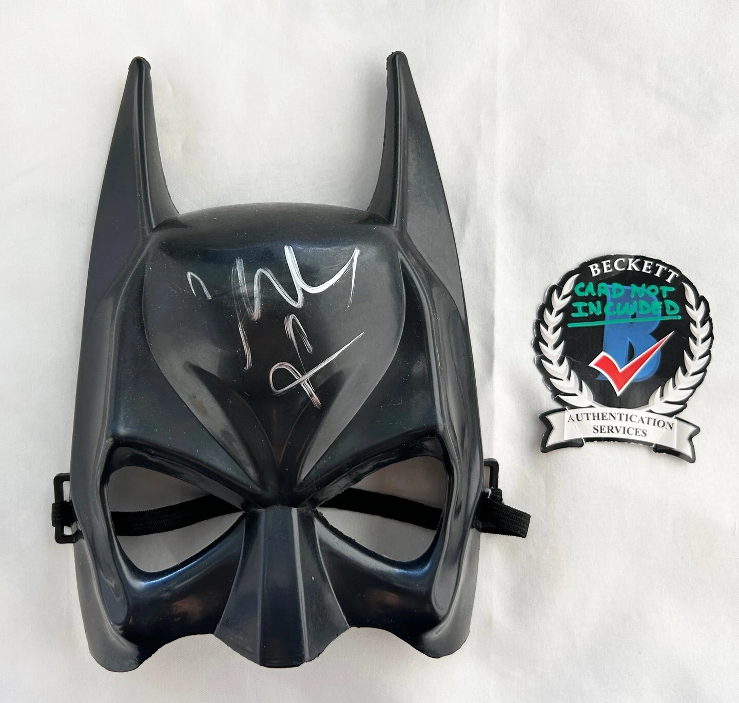 Christian Bale Signed Mask Batman Beckett BAS 11 COA