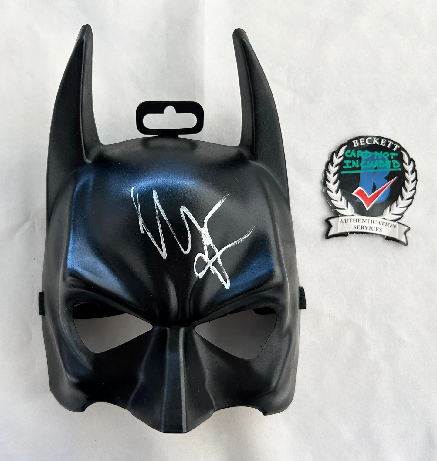 Christian Bale Signed Mask Batman Beckett BAS 6 COA