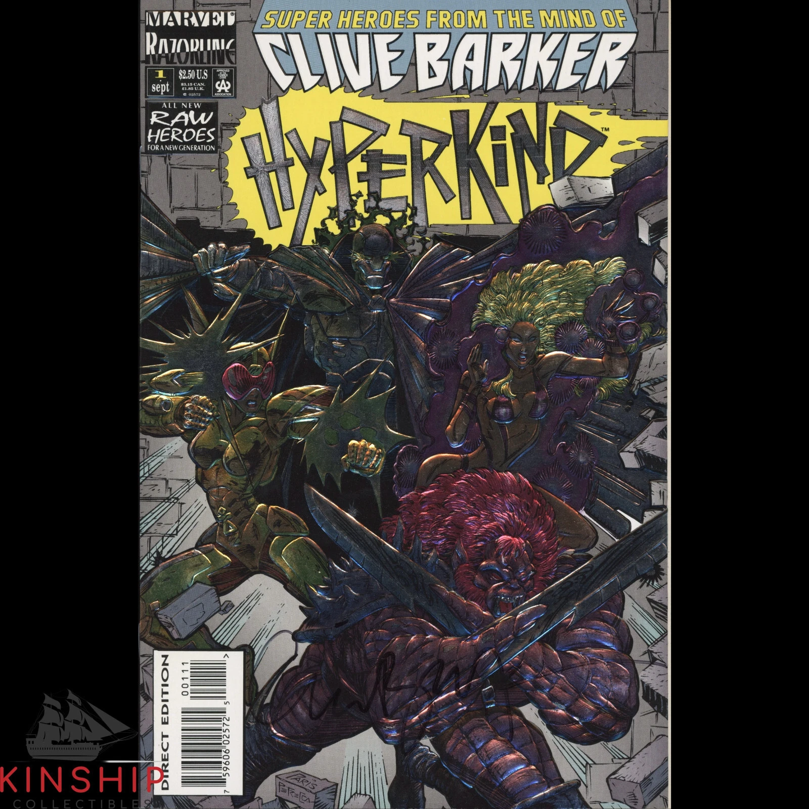 Clive Barker signed Hyperkind Comic Book JSA COA Rare Auto E268