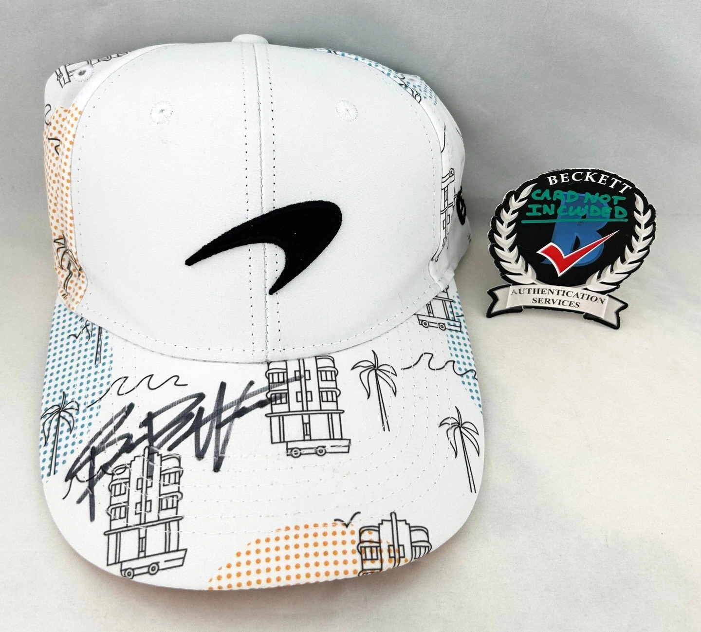 Bianca Bustamante Signed Hat McLaren 2024 Miami GP F1 Academy Formula 1 Becke...