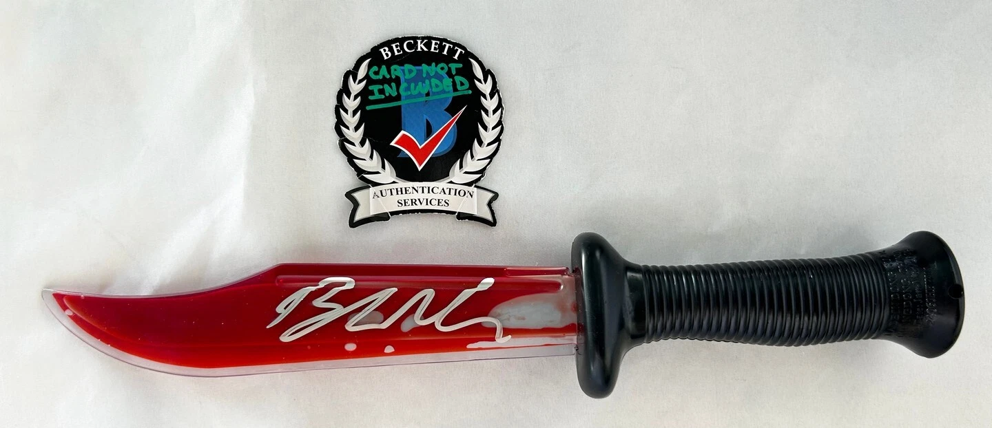 Brad Loree Signed Knife Halloween Michael Myers Beckett BAS 1 COA